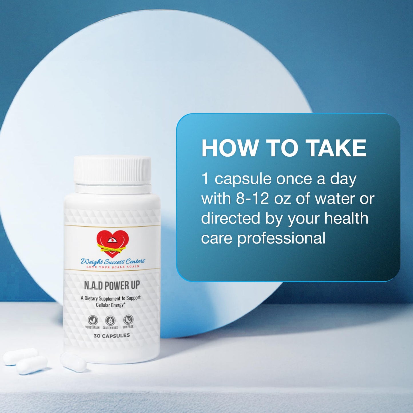 Weight Success Centers NAD+ Power Up Liposomal NAD+ Supplement Capsule, 30 Capsules