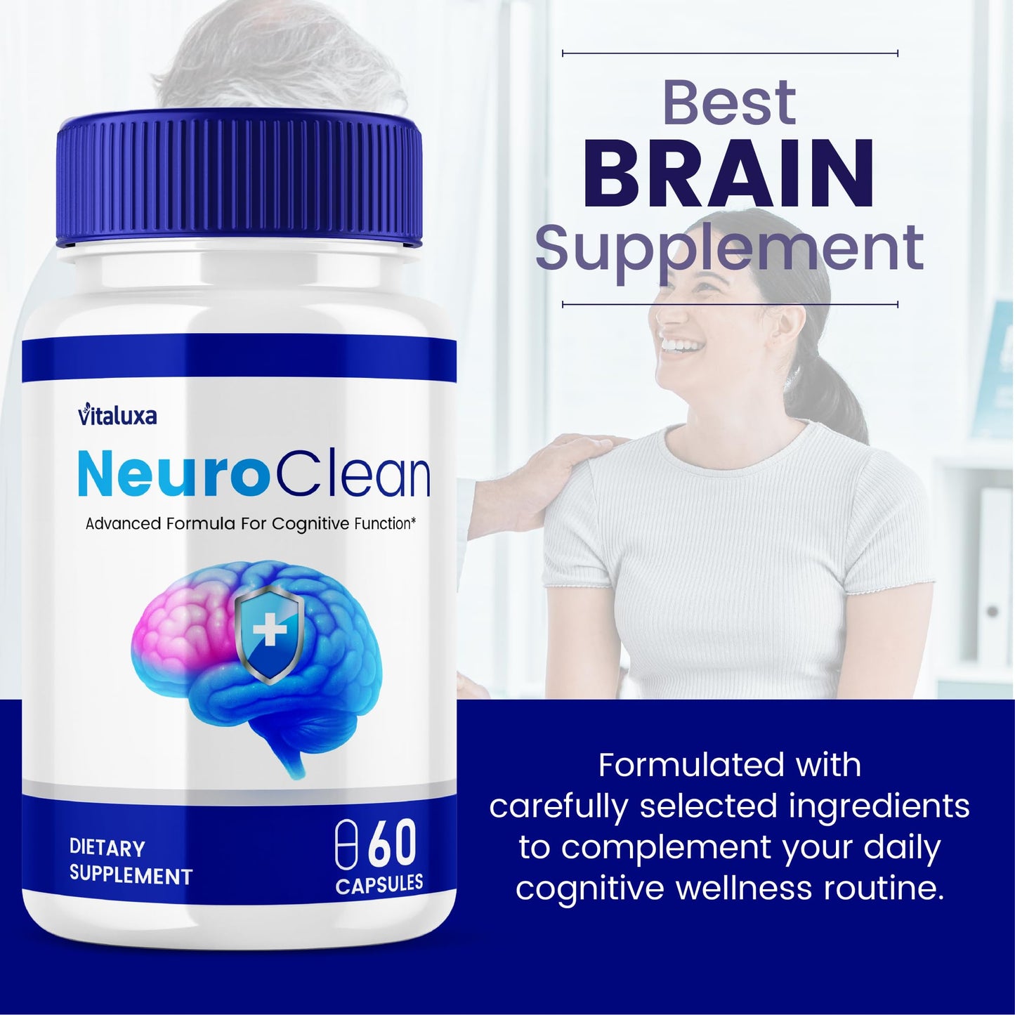 Vitaluxa Neuro Clean Brain Supplement Capsule 180 Capsules