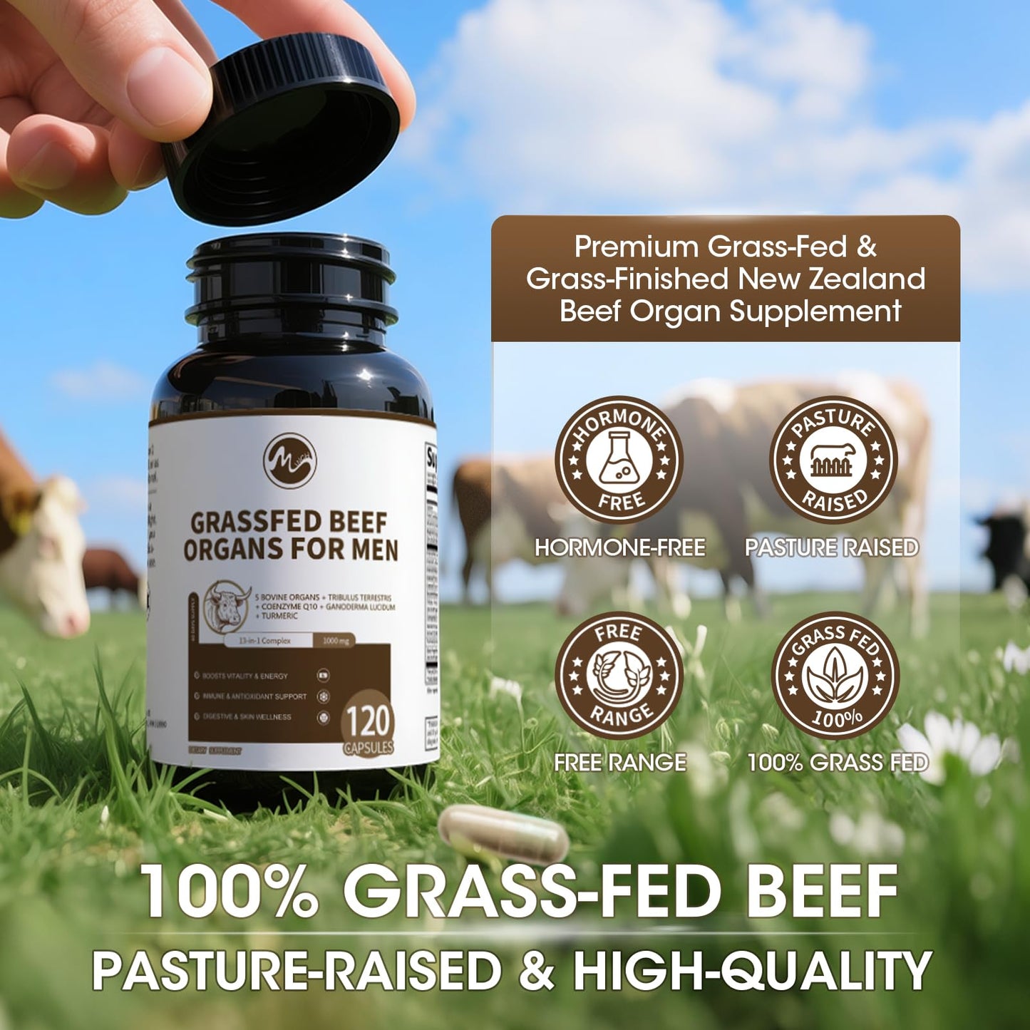 M inch Beef Liver Capsules 120 Count