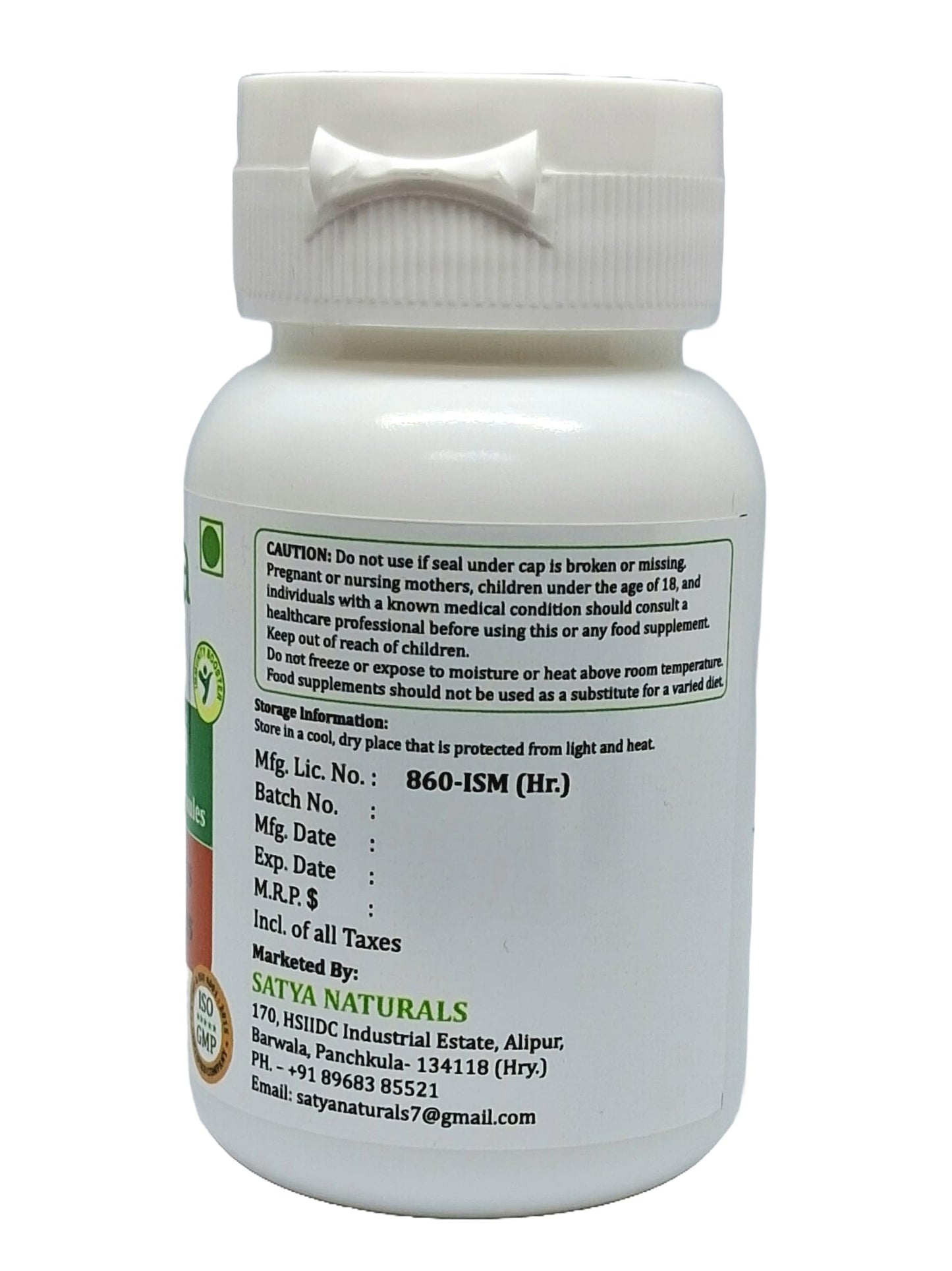 Satya Naturals Shatavari Forte Capsules 500 mg, 60 Veg Capsules