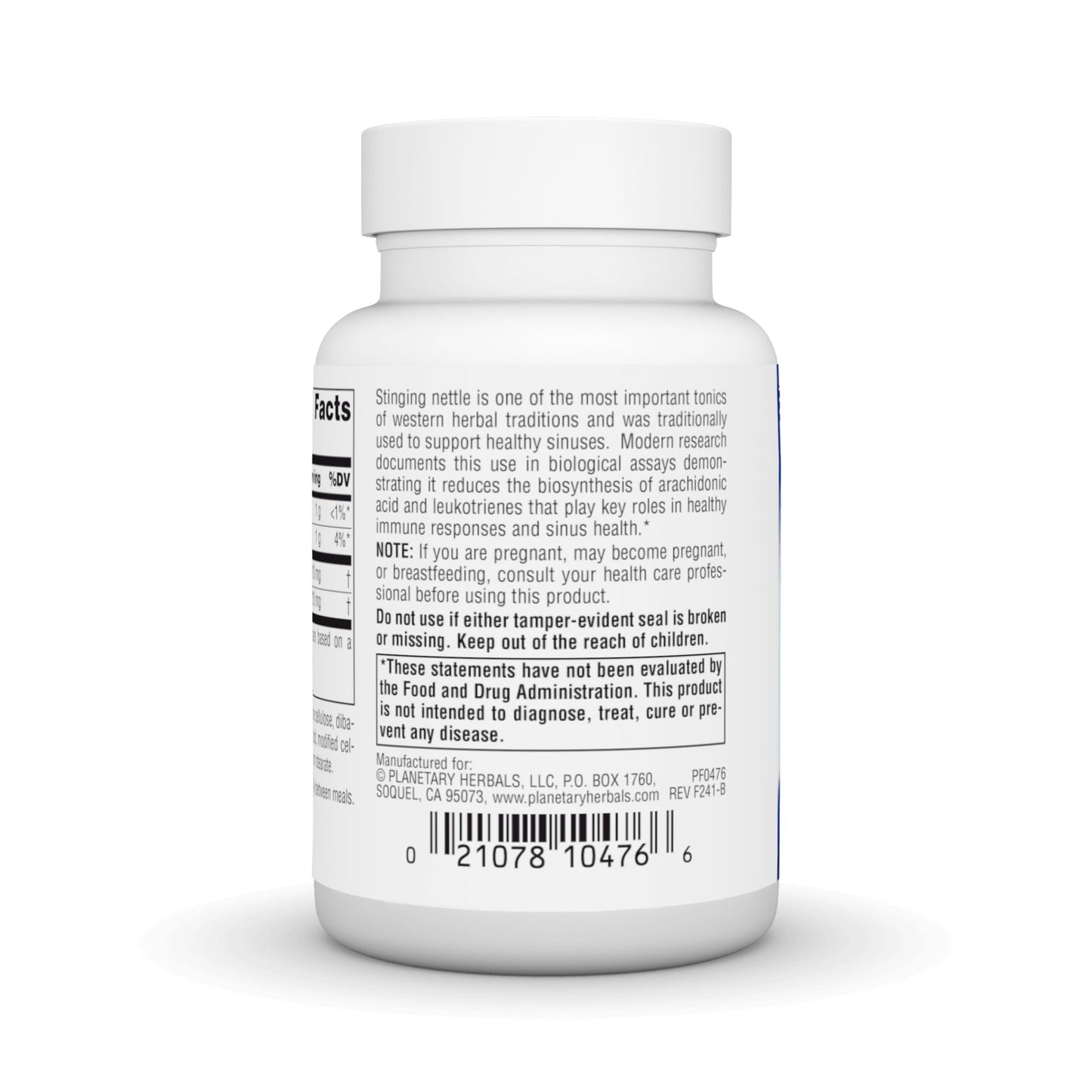 Planetary Herbals Full Spectrum Stinging Nettles 420 mg Tablet, 60 Tablets
