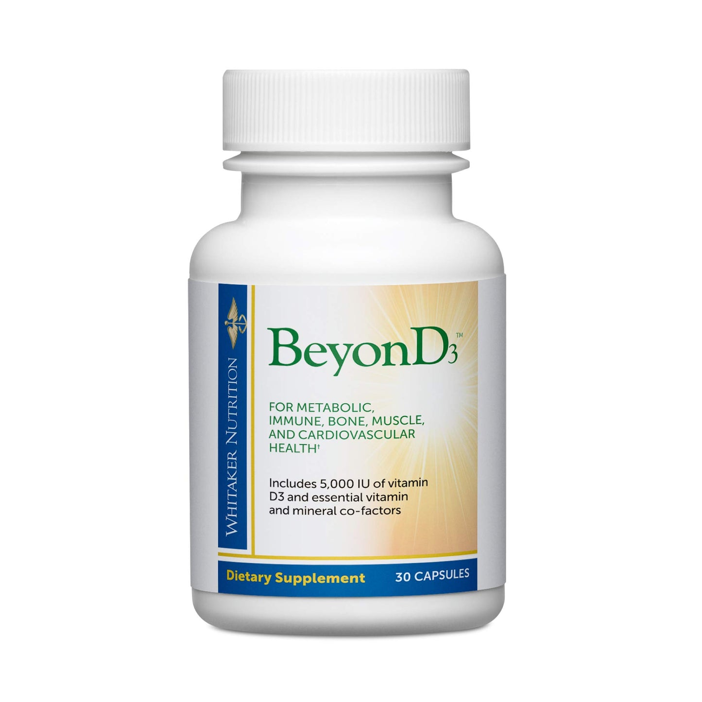 DR.WHITAKER BeyonD3 Vitamin D3 Supplement with Vitamin K2 & Magnesium Capsules, 30 Count