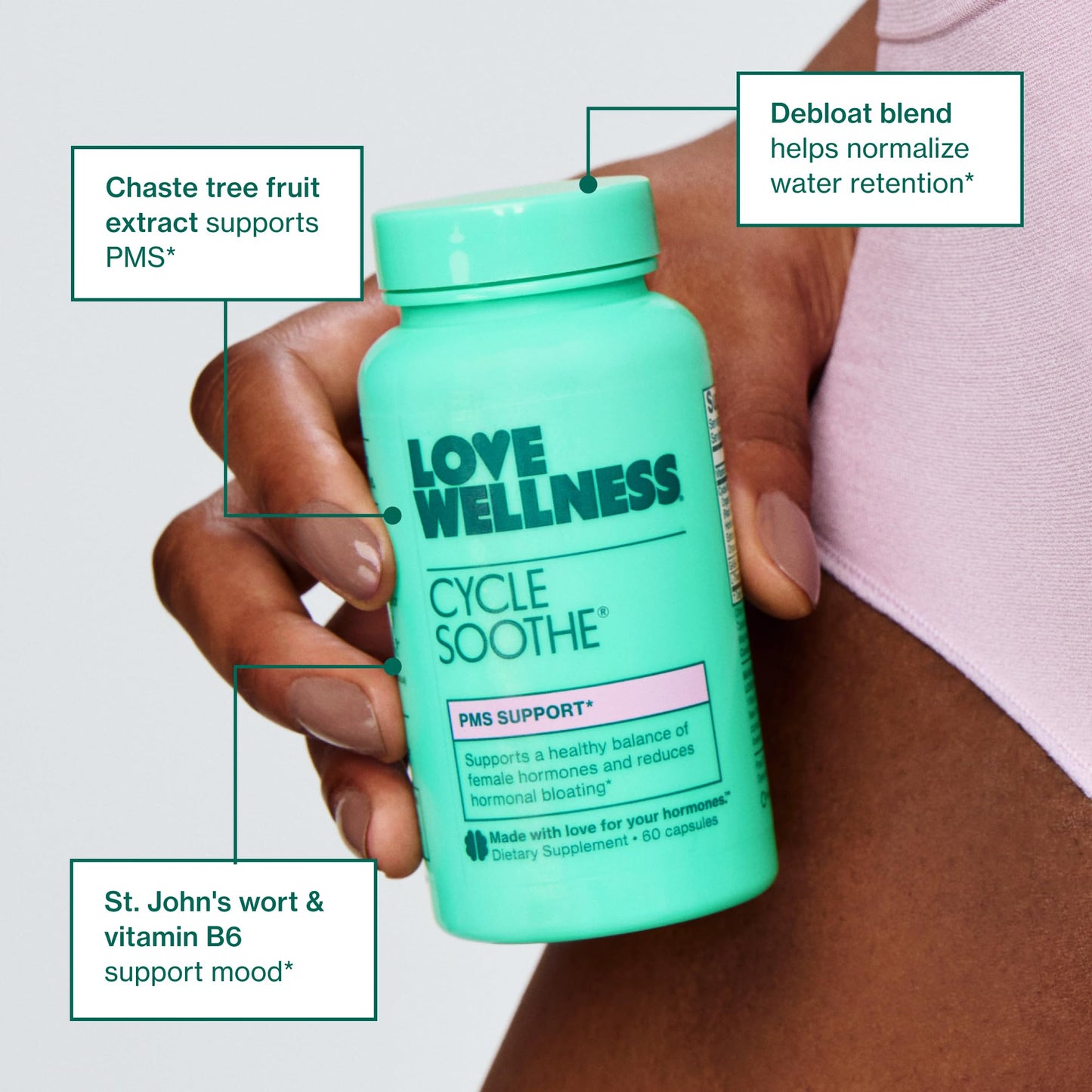 Love Wellness Cycle Soothe 60 Capsules