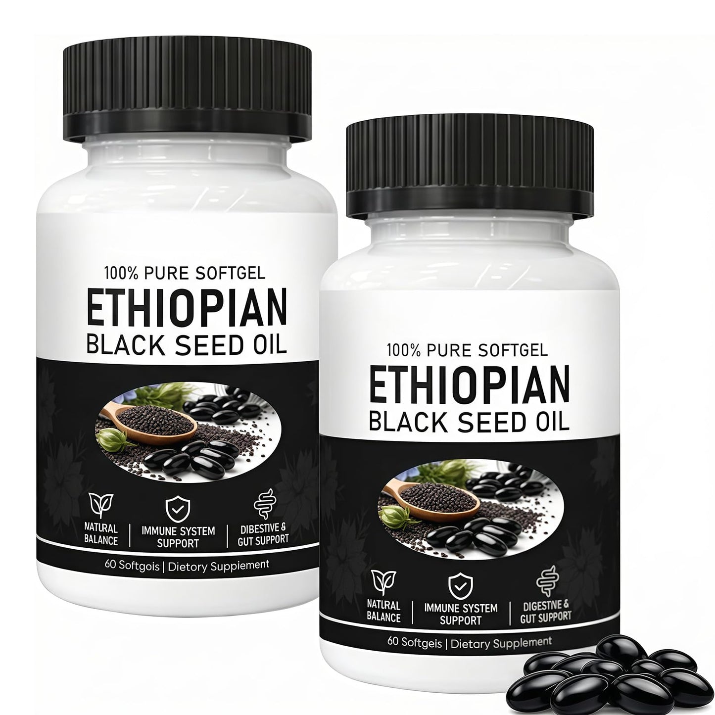 HIDLY Black Seed Oil Capsule 60 Count
