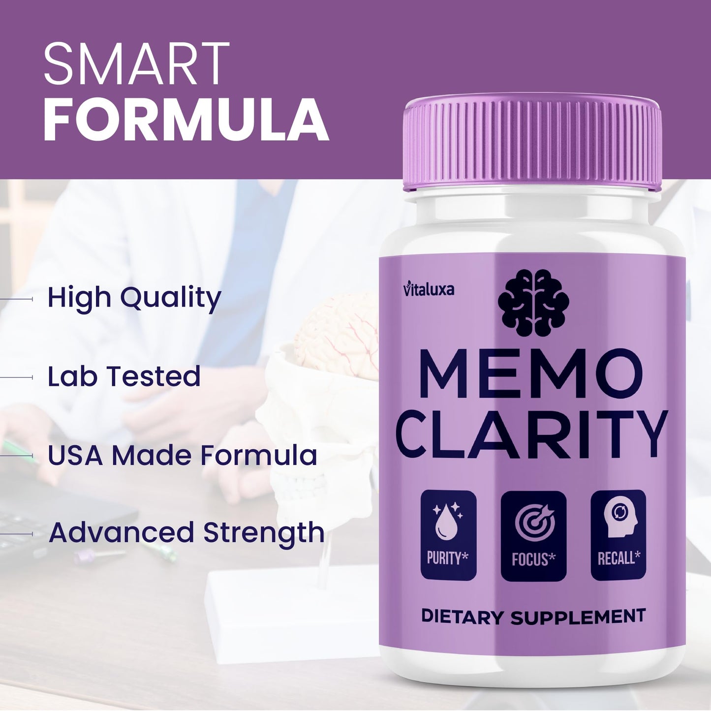 Vitaluxa Memo Clarity Capsules 60 Count