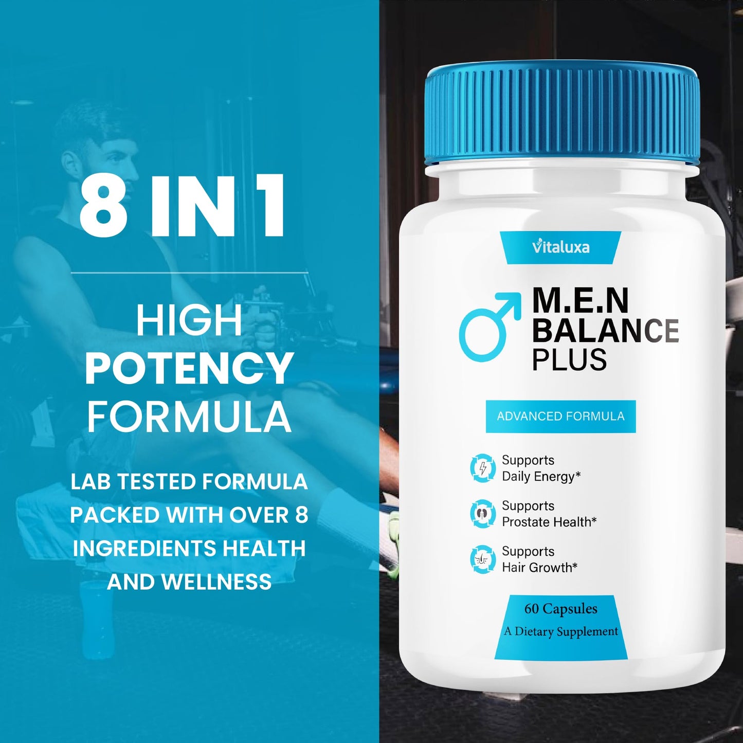 Vitaluxa Men Balance Plus Capsules, 300 Capsules