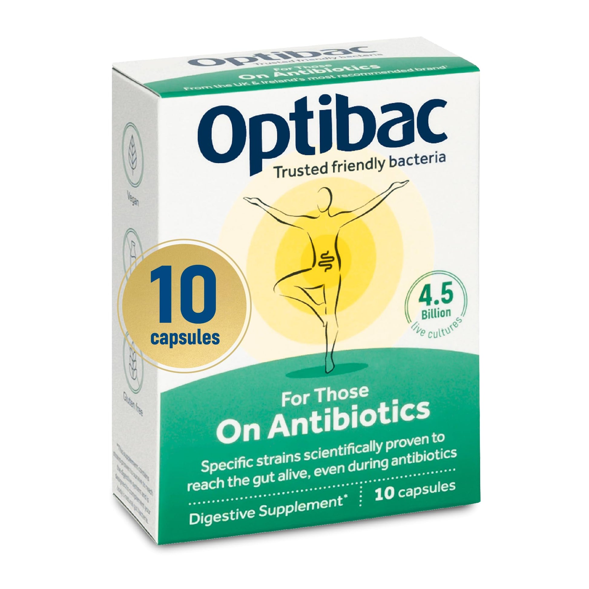 Optibac Probiotics Probiotics For Those on Antibiotics Capsules 10