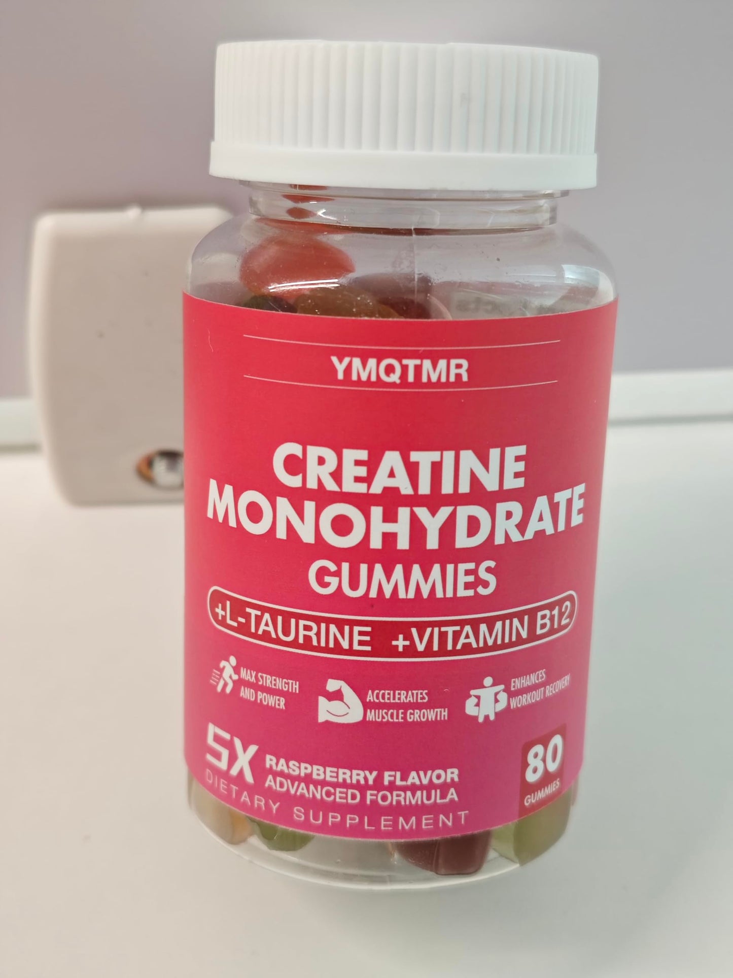 YMQTMR Creatine Monohydrate Gummies 80 Count