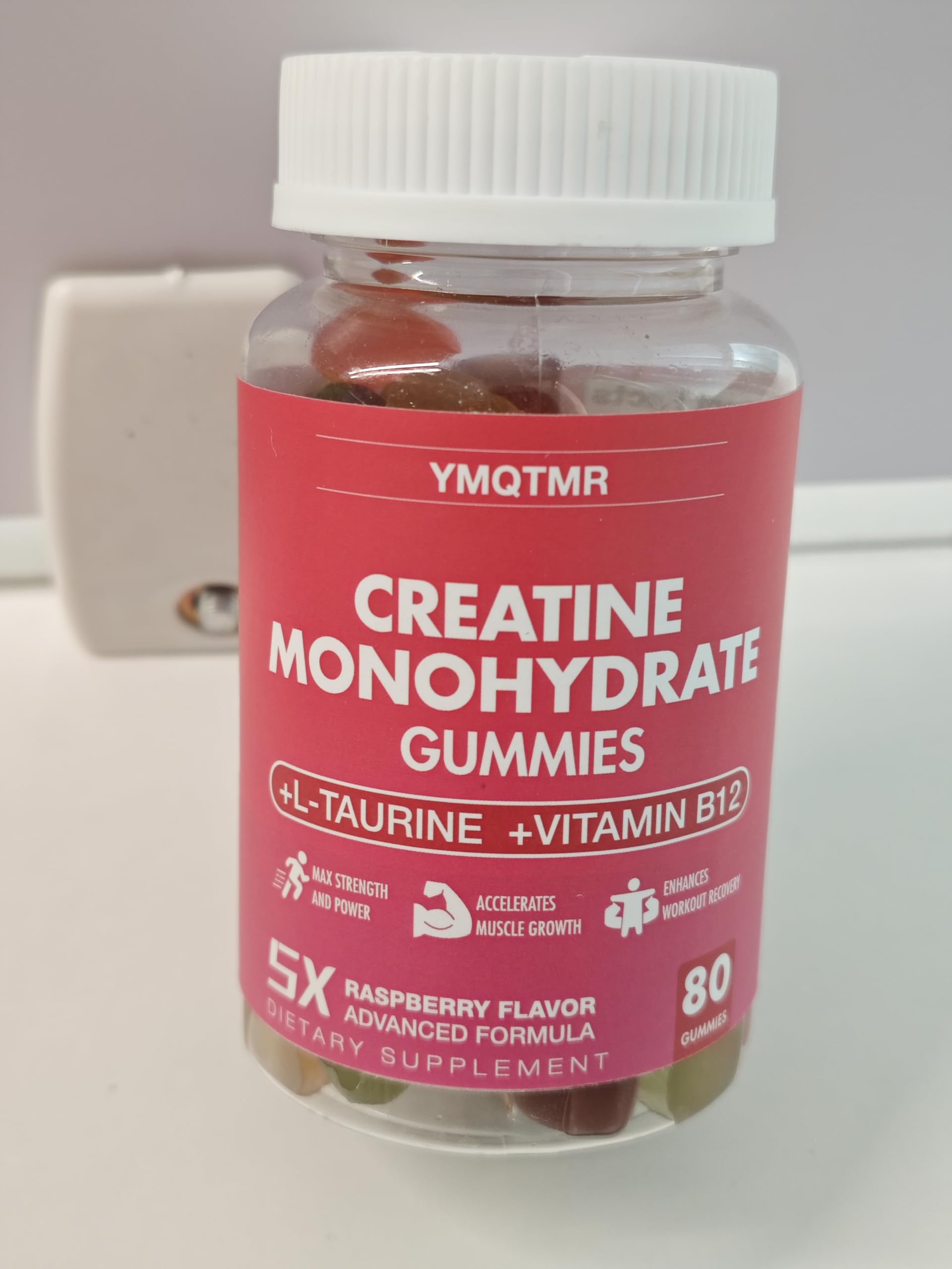 YMQTMR Creatine Monohydrate Gummies 80 Count