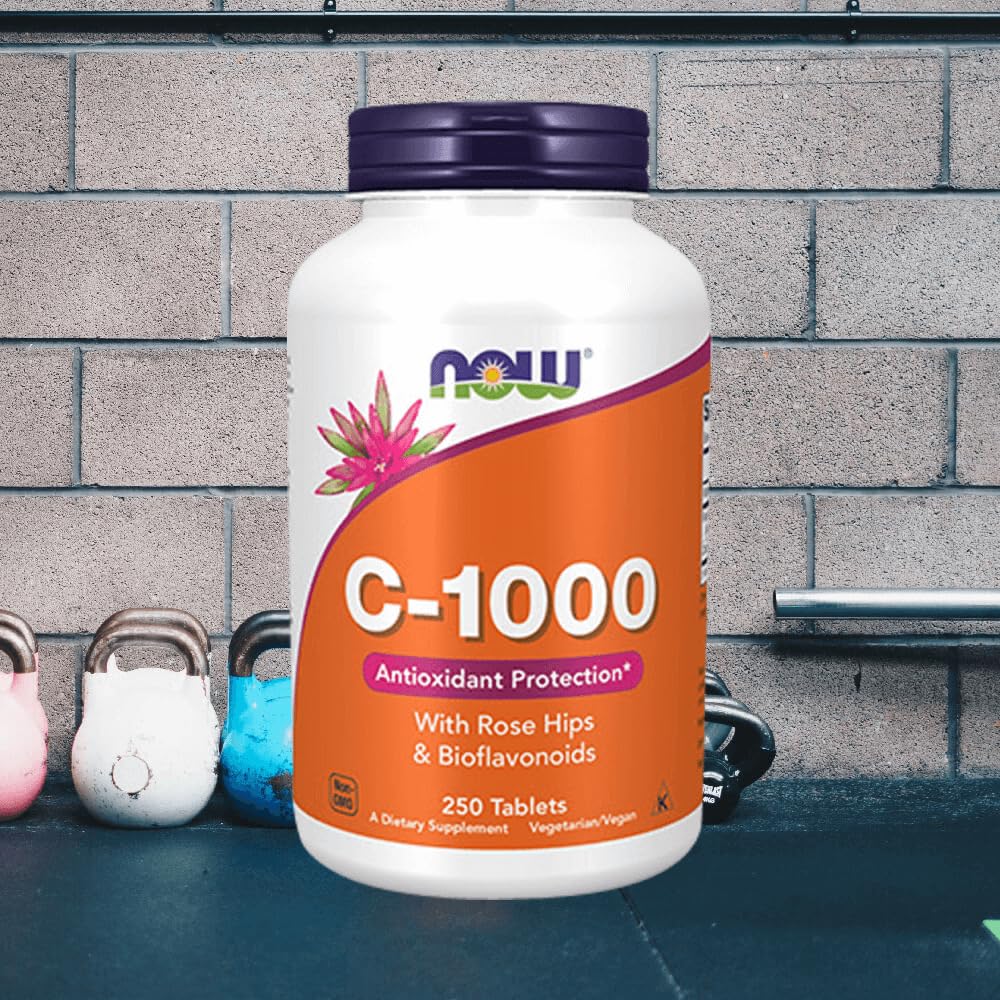 NOW Foods Vitamin C-1000 with Rose Hips and Bioflavonoids Tablets, 250 Tablets