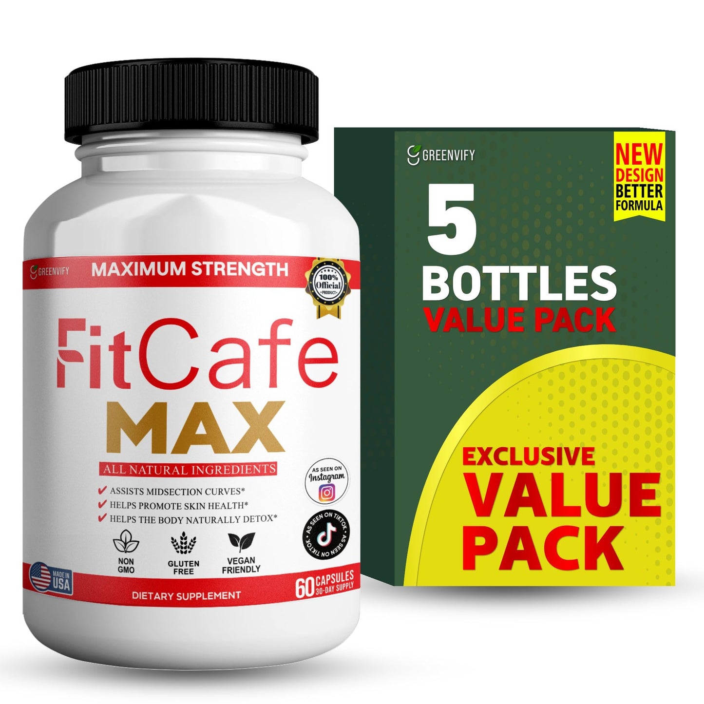 GREENVIFY Maximum Strength Fitcare Dietary Supplement Capsules 60