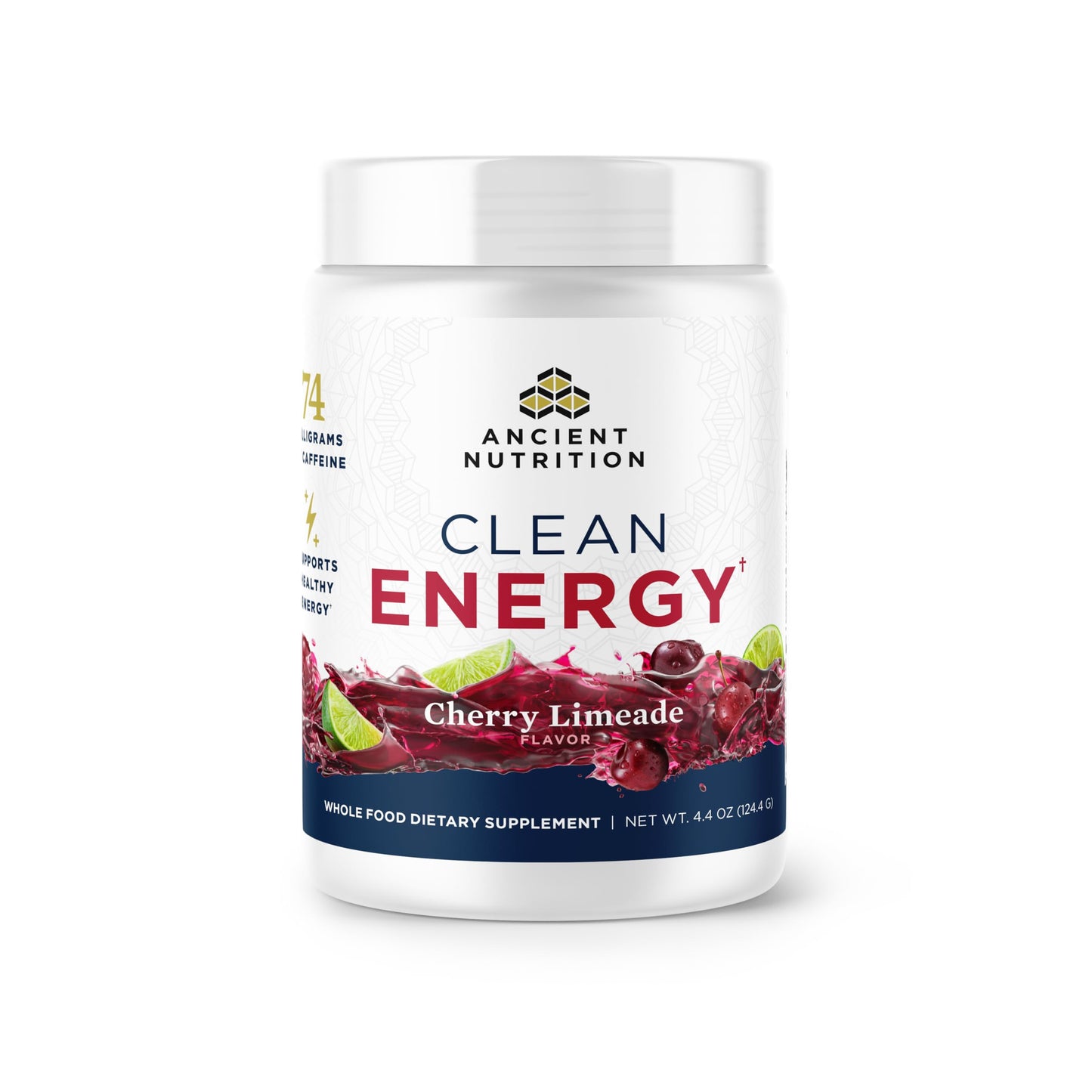 Ancient Nutrition Clean Energy Powder, Cherry Limeade, 30 Servings