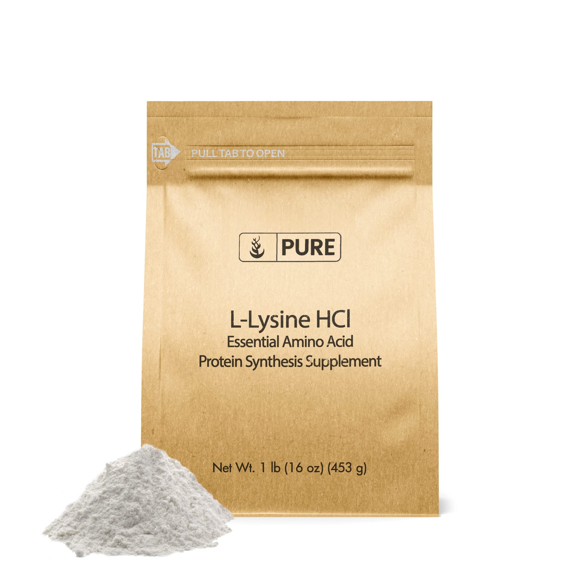 Pure Original Ingredients L-Lysine HCl Powder, 16 oz