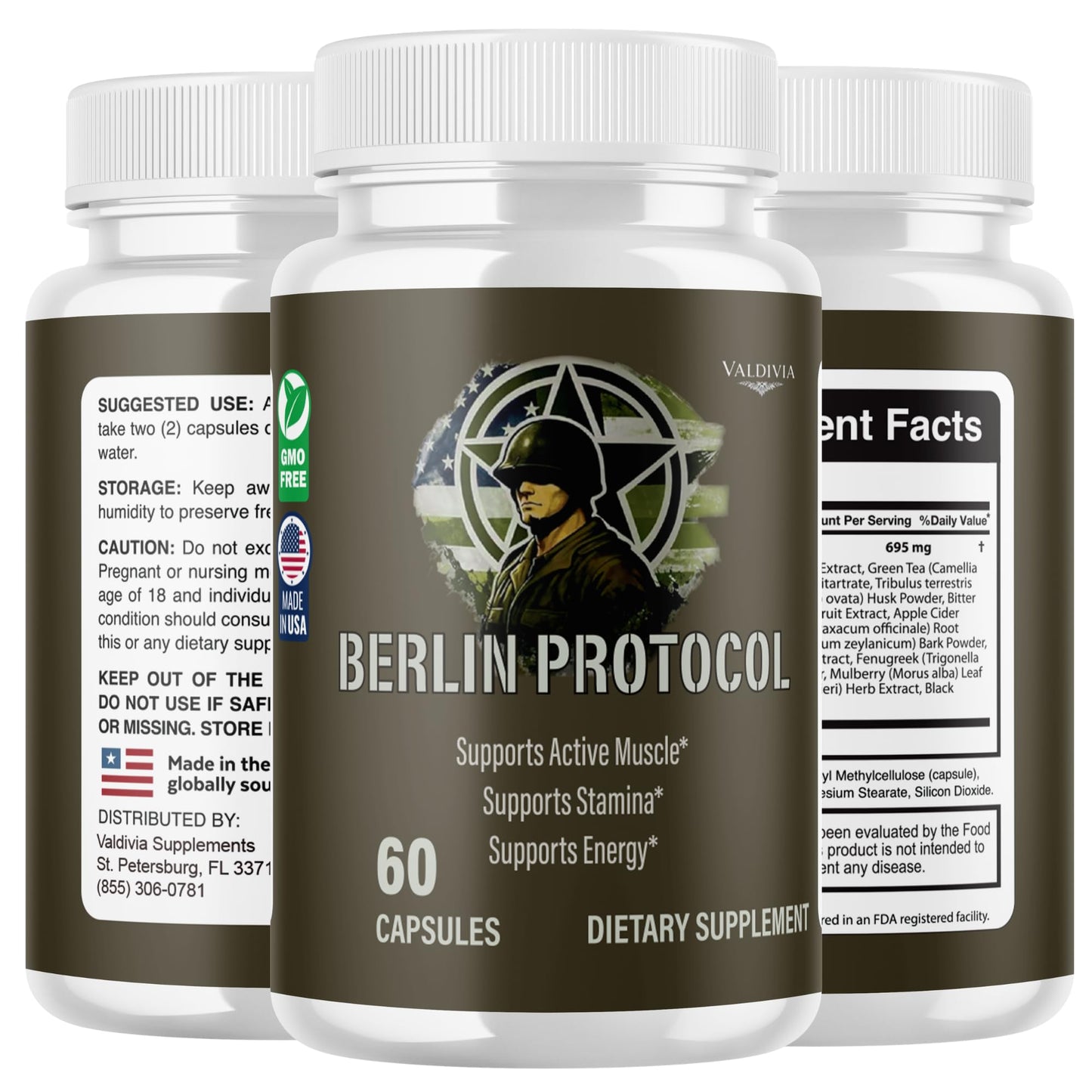 Valdivia Berlin Protocol Capsules, 180 Capsules
