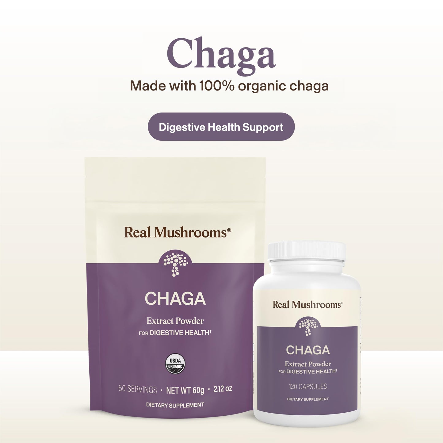 Real Mushrooms Chaga Mushroom Powder 2.12 oz