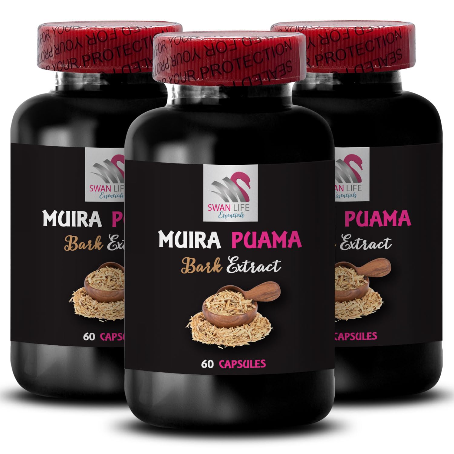 Swan Life Essentials Muira Puama Bark Extract 180 Capsules