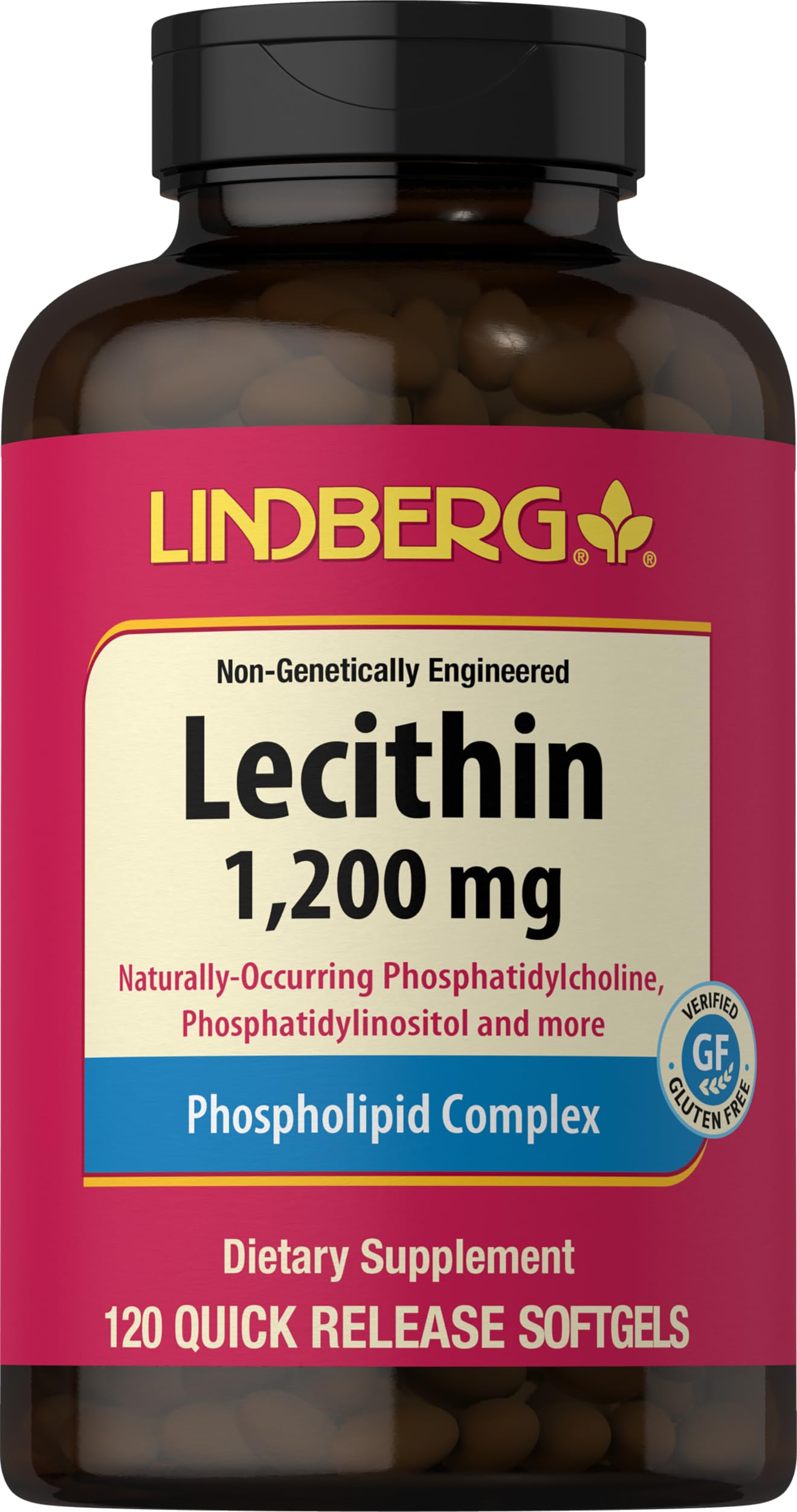 Lindberg Lecithin 1200mg Supplement Softgel 120