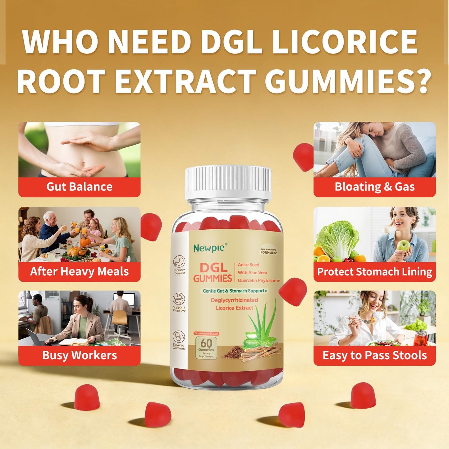Blltzzz DGL Gummies 60 Count
