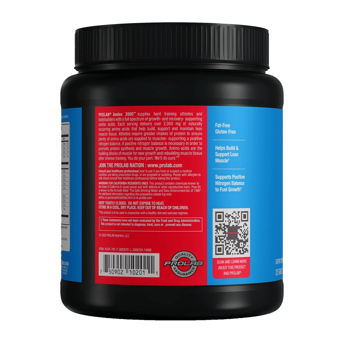 ProLab Amino 2000 Essential Amino Acids Supplement, Tablet, 325 Tablets