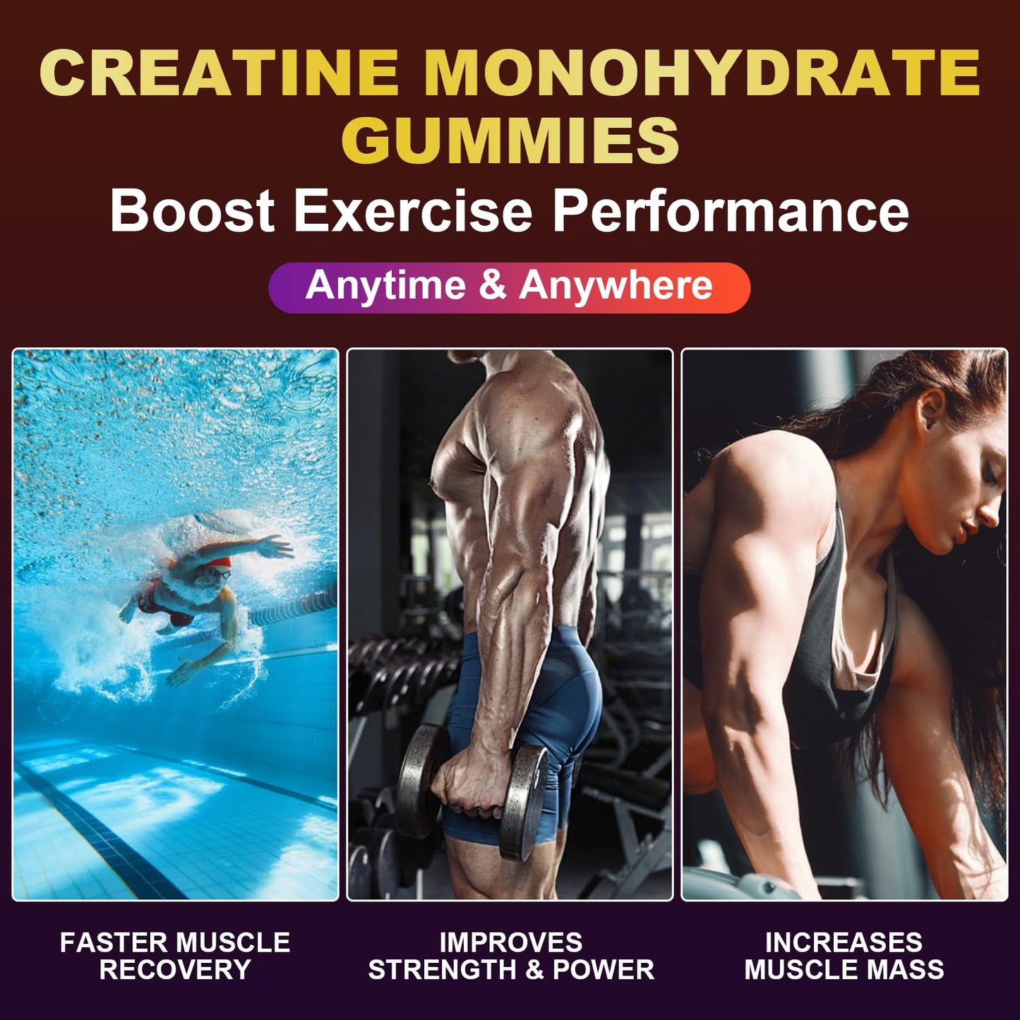 Vitkeepx Creatine Monohydrate Gummies 90 Count