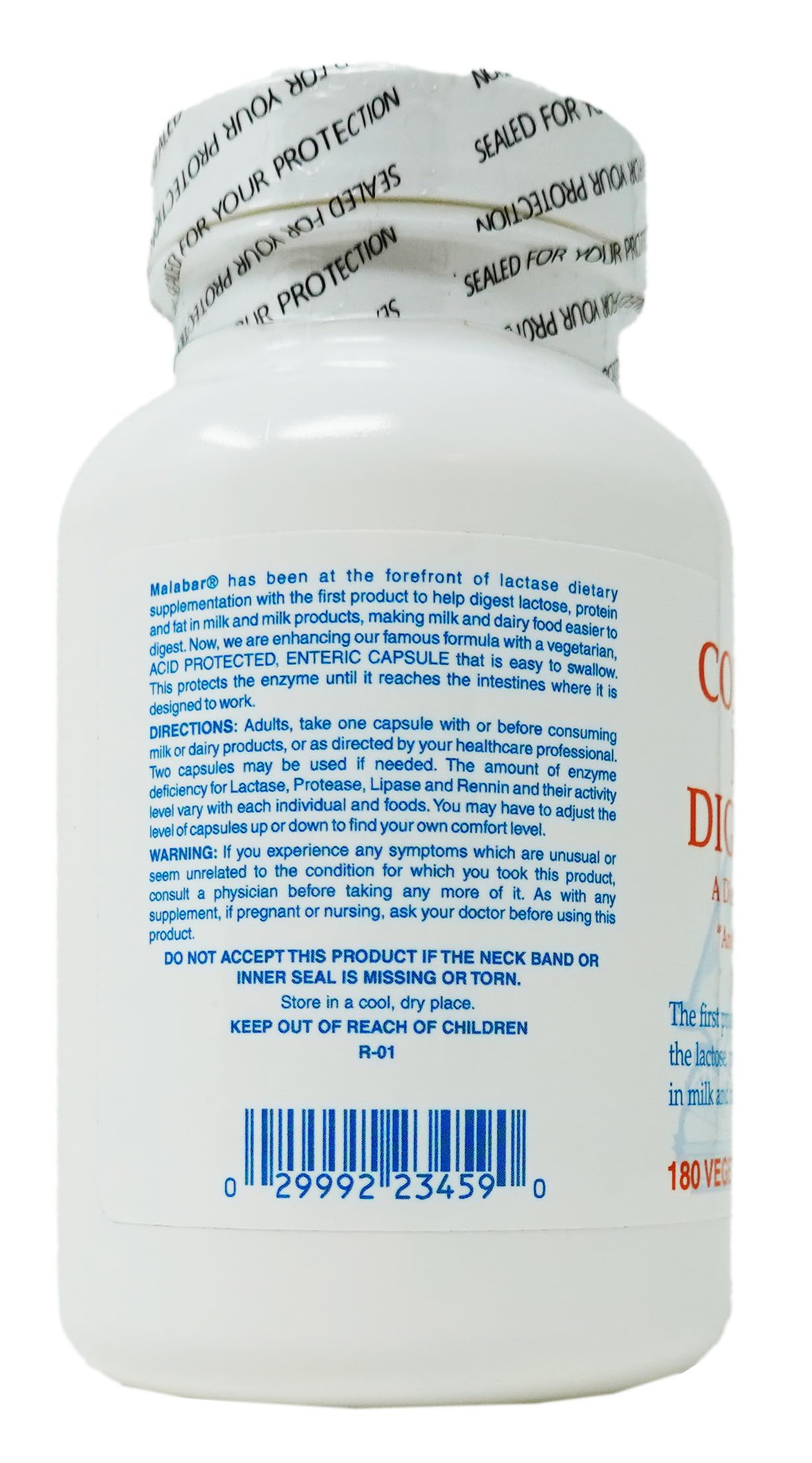 Malabar Complete Milk Digestant Capsule 180 Count
