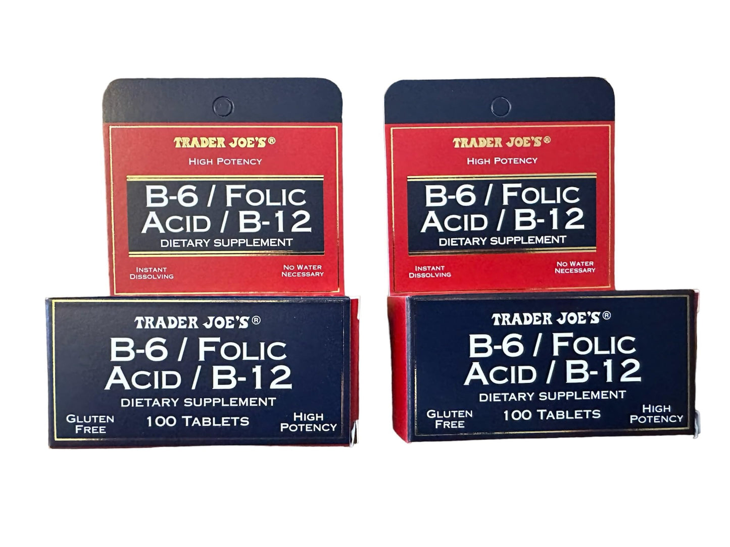 Trader Joe's B-6 / Folic Acid / B-12 Dietary Supplement, 200 Tablets