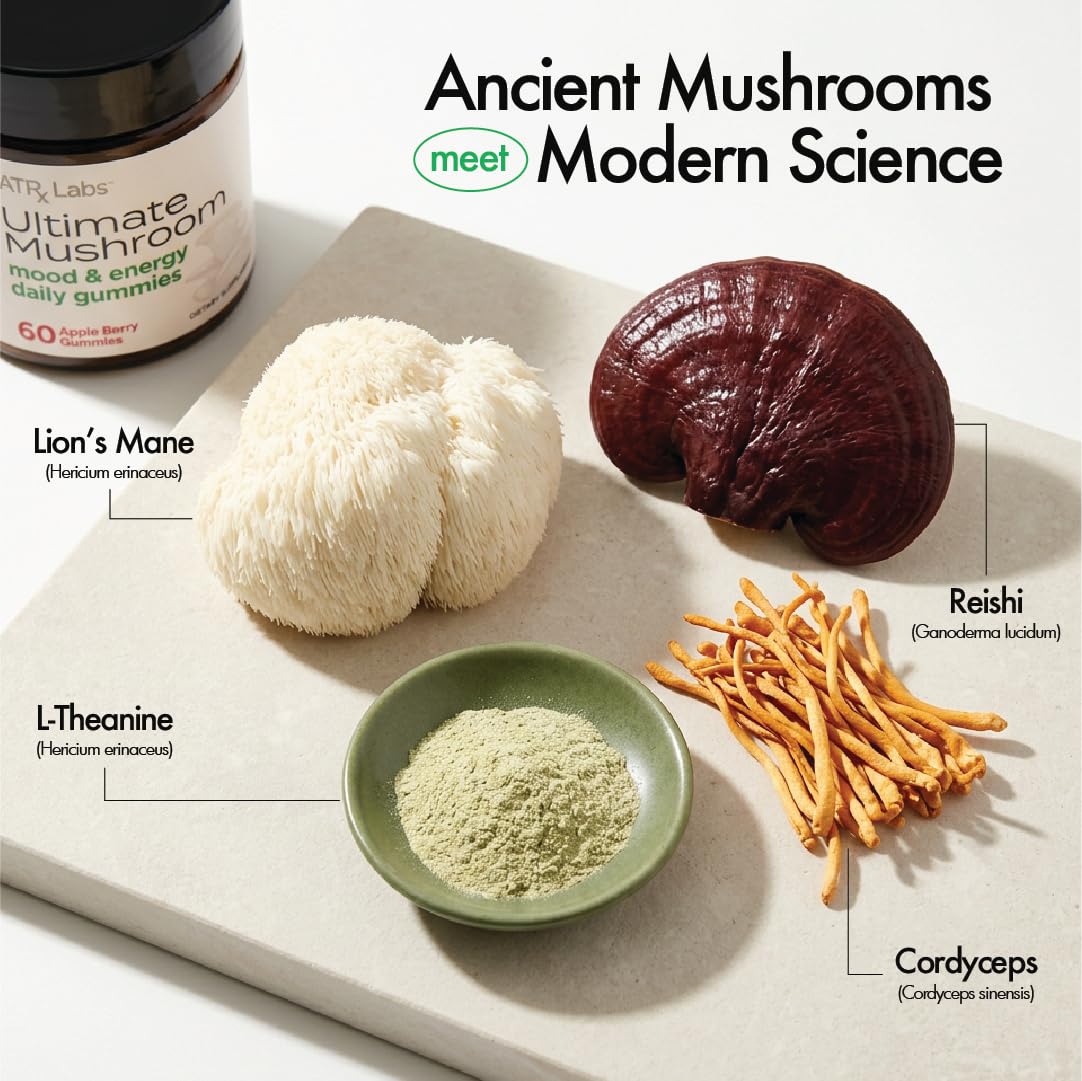 ATRx Labs Ultimate Mushroom Daily Gummies Gummy 60 Count