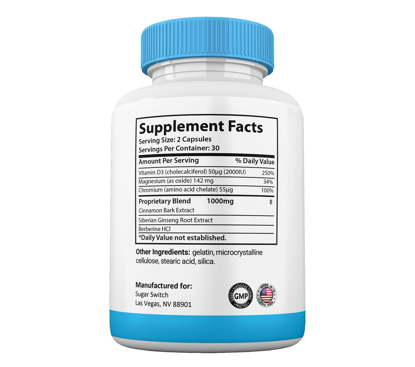 Gold Nutra SugarSwitch Capsules 3 Capsules