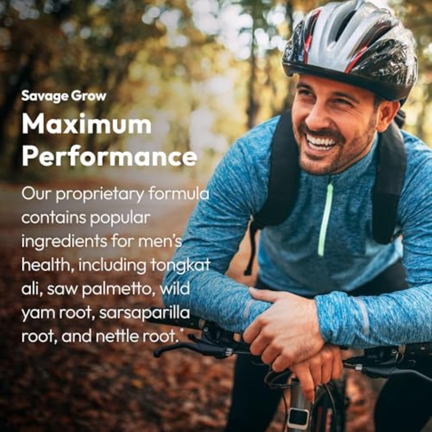 Justified Laboratories Savage Grow for Men - Testosterone Support Supplement for Strength, Endurance & Recovery - Tongkat Ali, Saw Palmetto Capsule, 1 Count
