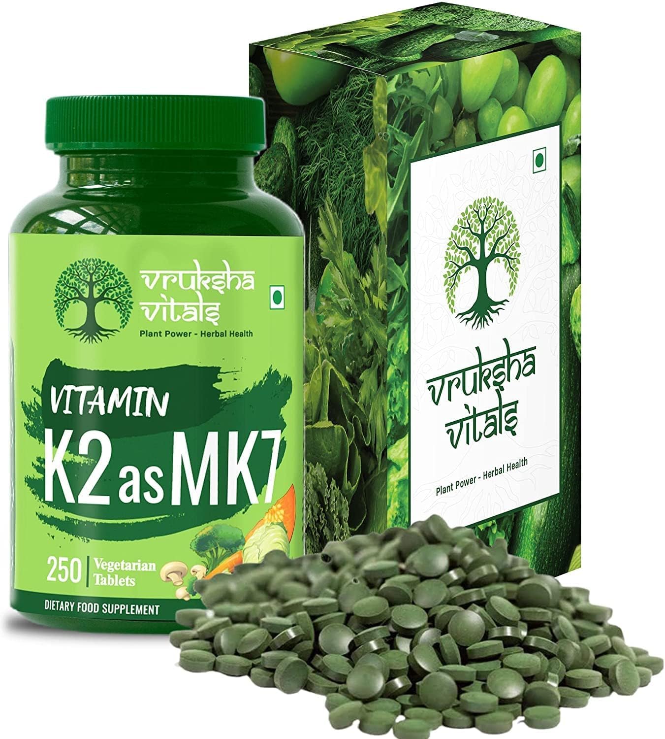 Generic Vitamin K2 as MK7 55mcg per Tablet 250 Tablets