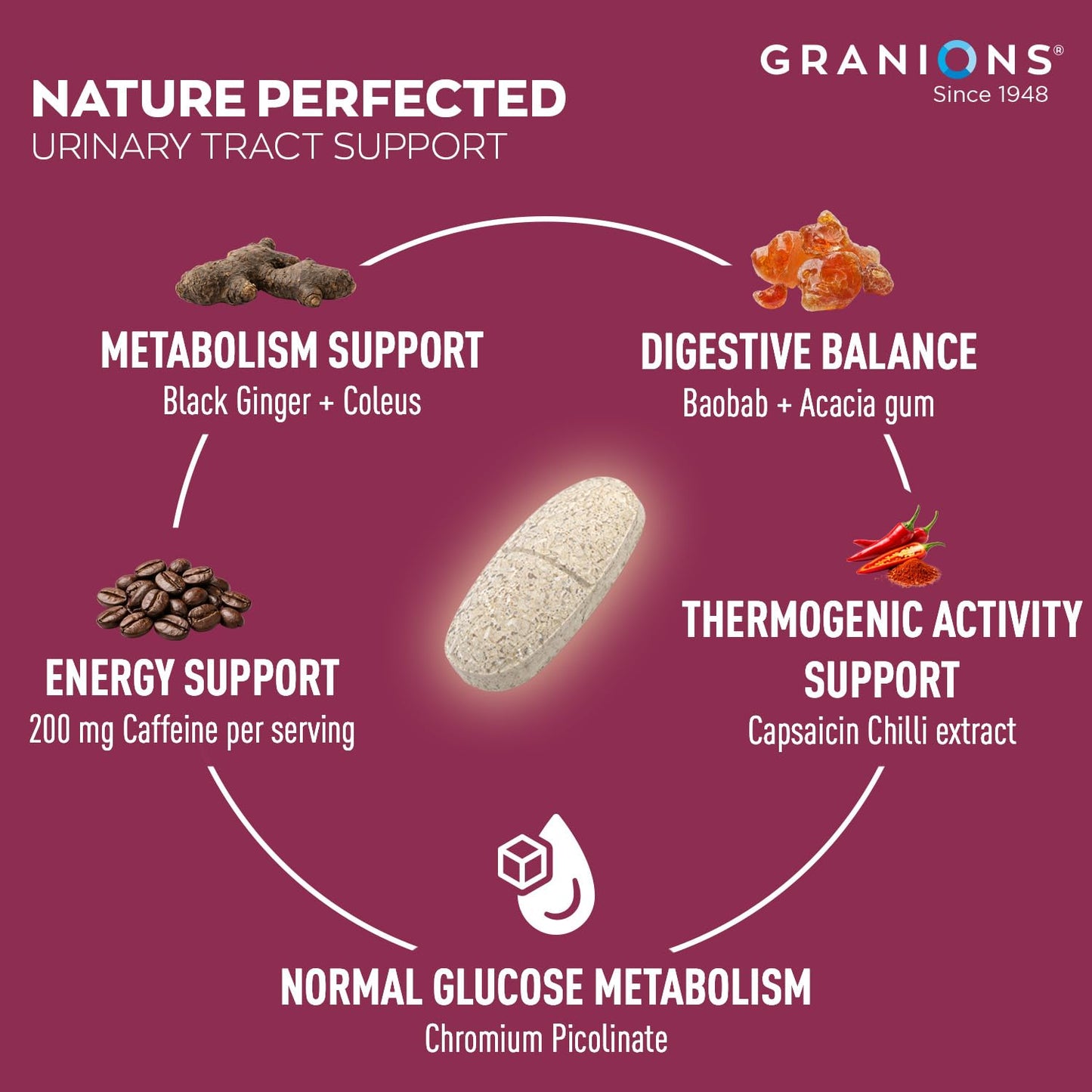 Granions GLP-1 Support Supplement Tablet 60 Tablets