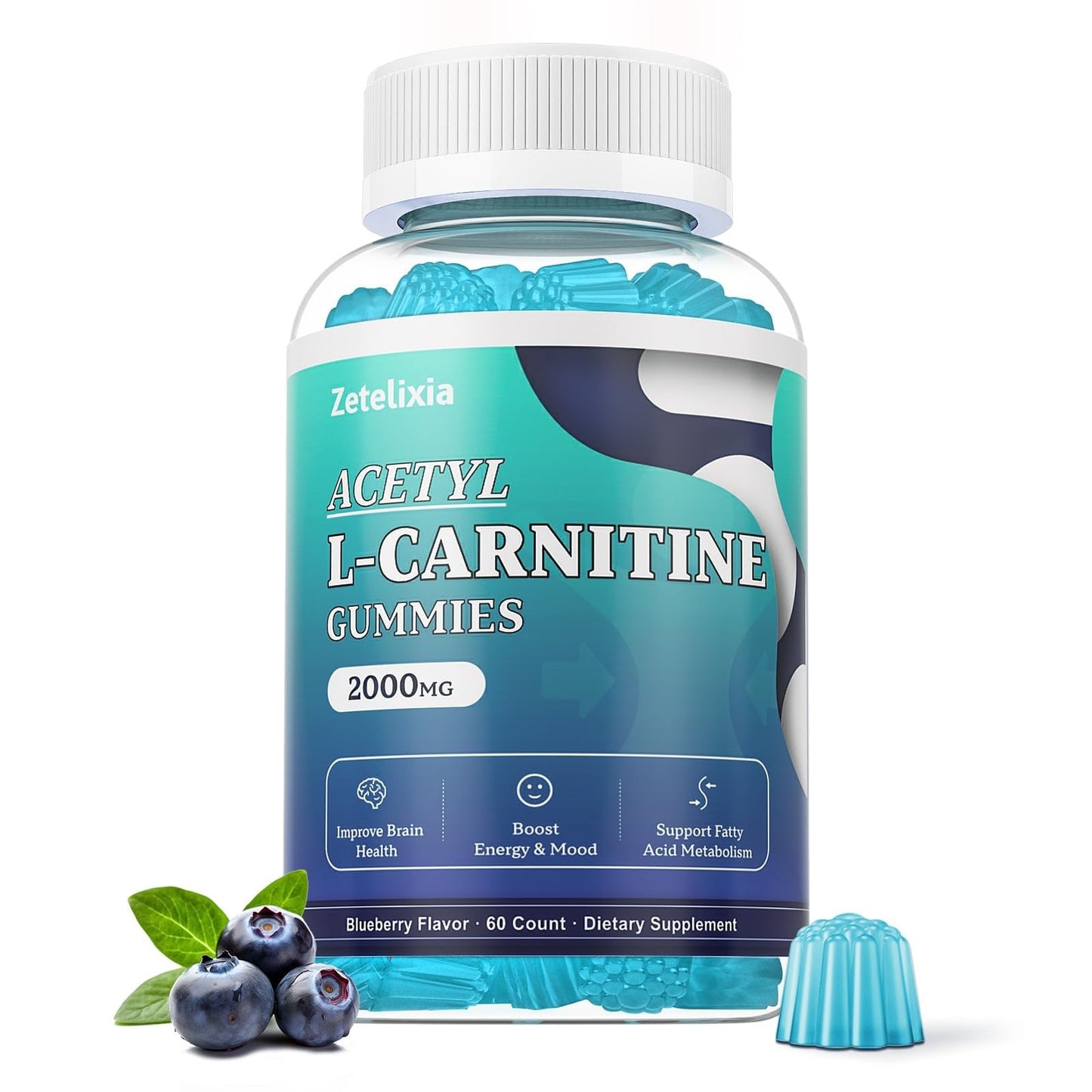 Zetelixia Acetyl-L-Carnitine Gummies, 60 Count