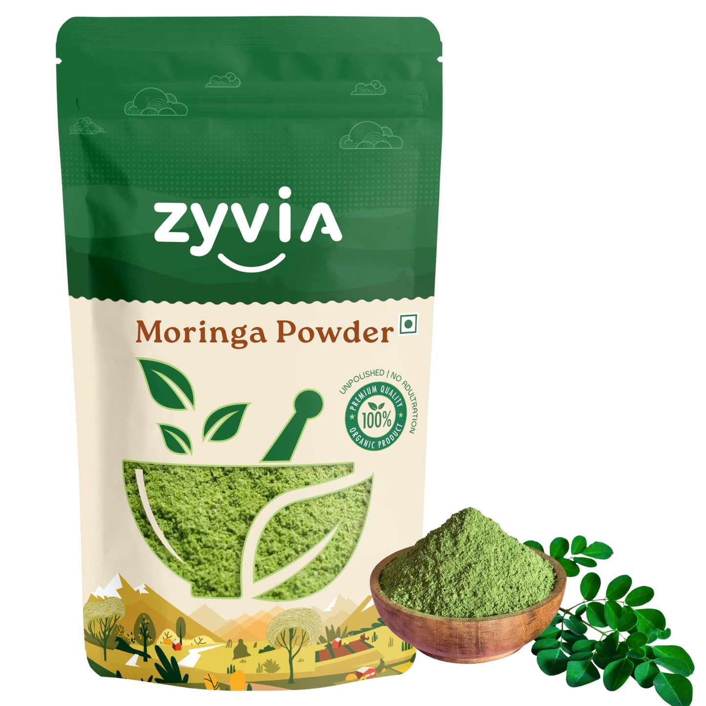 ZYVIA Moringa Powder 7 Ounce