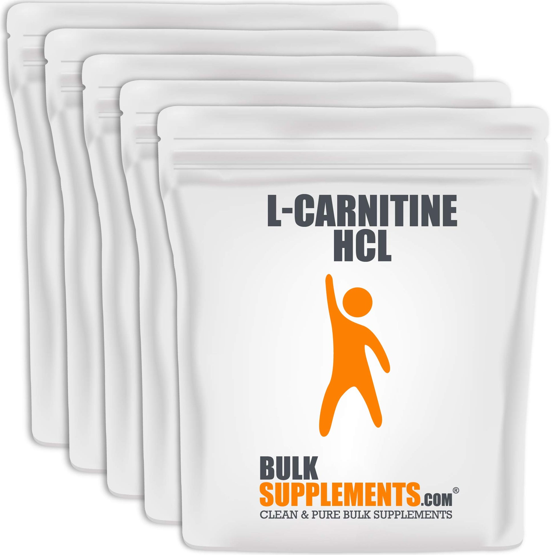 BulkSupplements L-Carnitine HCl Powder, 2.2 Pound Pack of 5