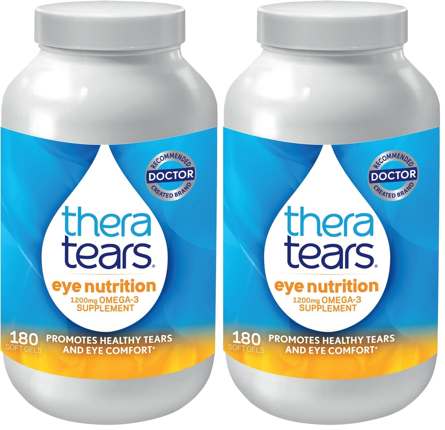 TheraTears Omega 3 Supplement for Eye Care, 360 Capsules
