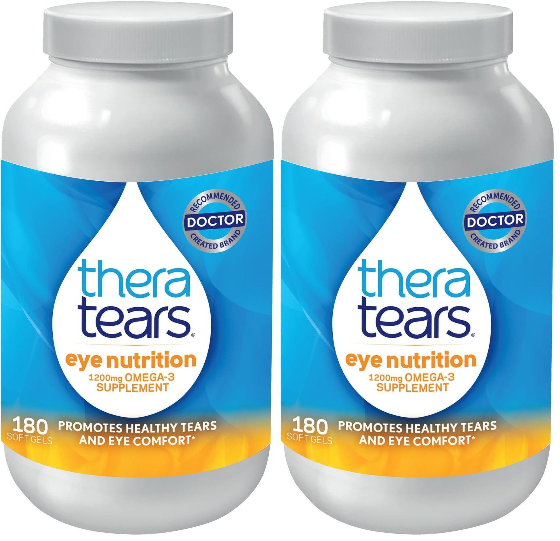 TheraTears Omega 3 Supplement for Eye Care, 360 Capsules