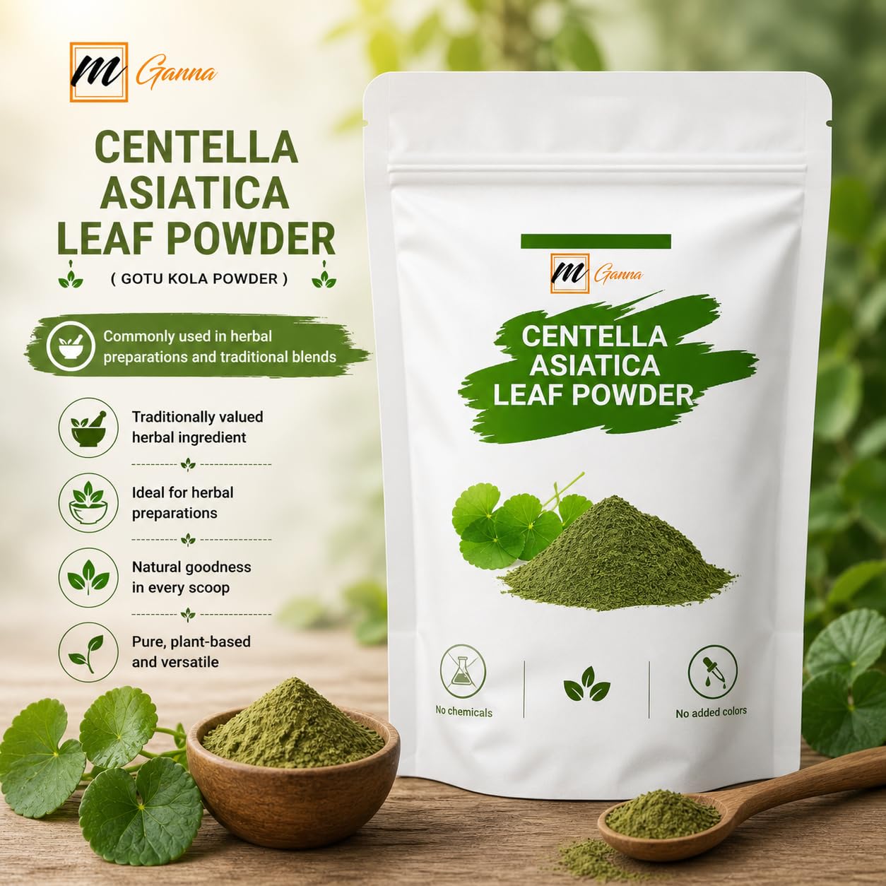 mGanna Pure Natural Gotu Kola Powder 8