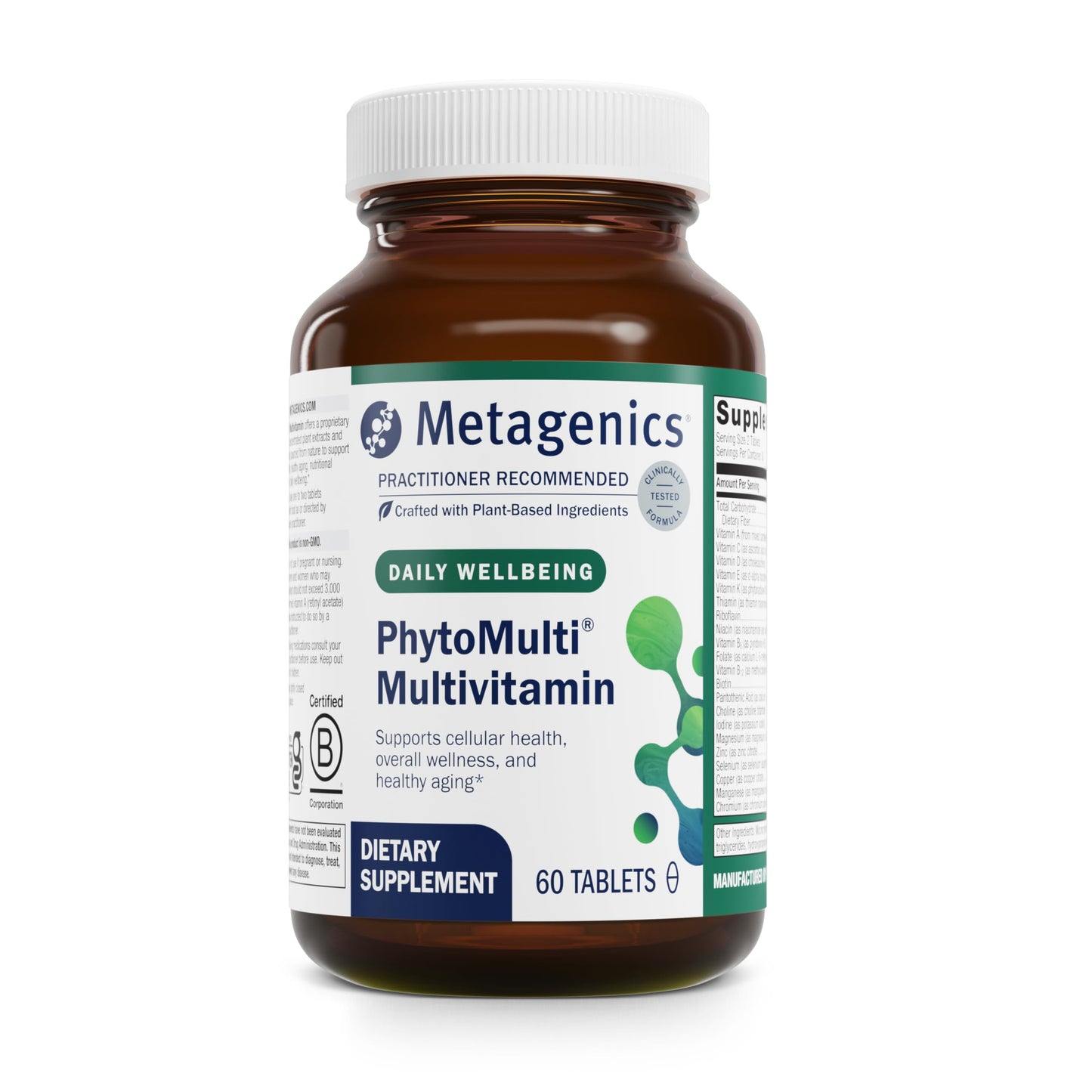 Metagenics PhytoMulti Multivitamin Without Iron Tablet, 60 Tablets