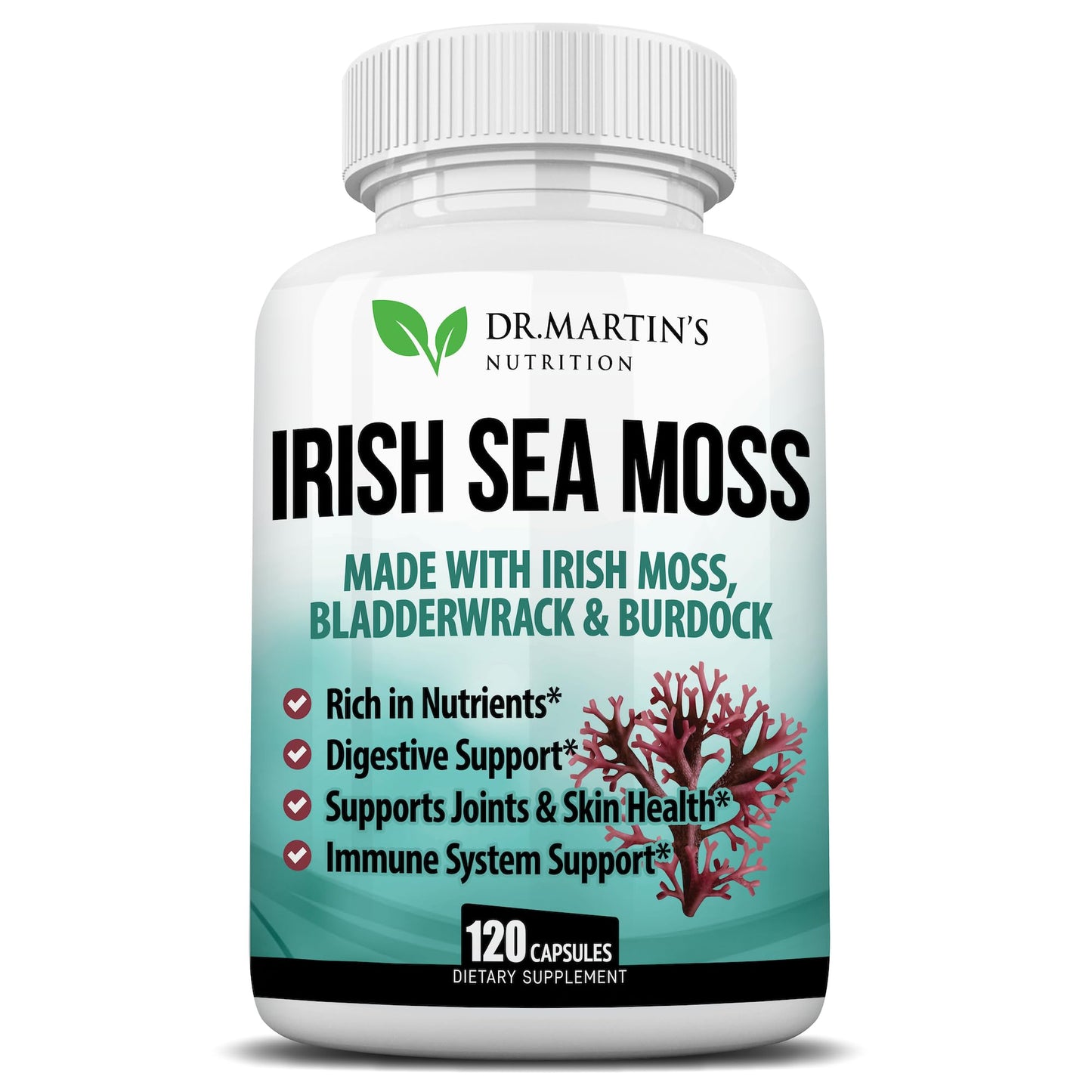 DR. MARTIN'S NUTRITION Irish Sea Moss Capsules, 120 Count