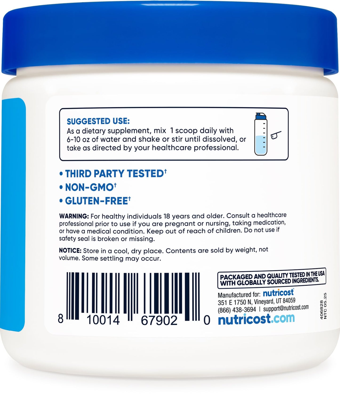Nutricost Sodium BHB Powder (Unflavored), 11 Ounce