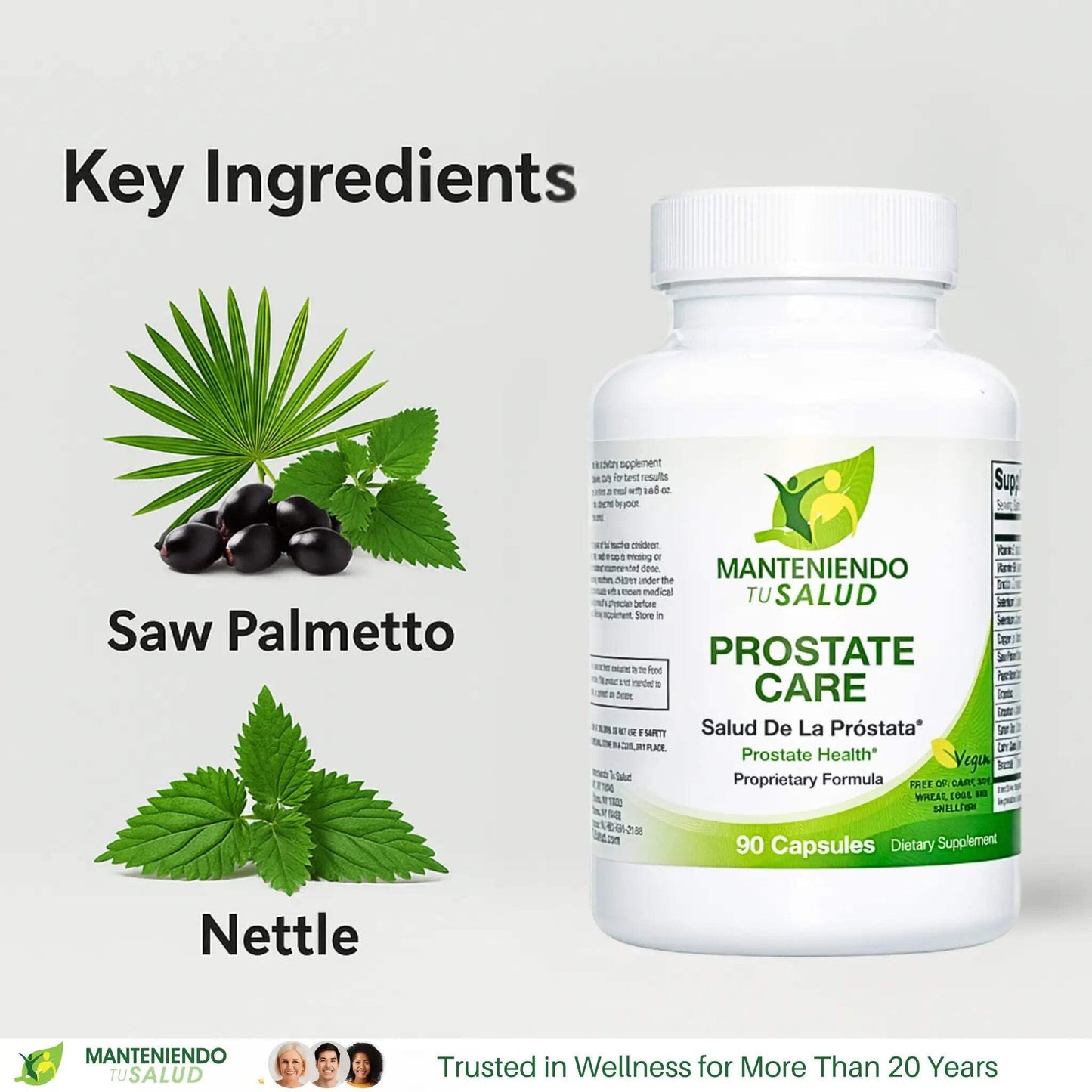 Manteniendo Tu Salud Prostate Care Saw Palmetto Extract 60 Capsules
