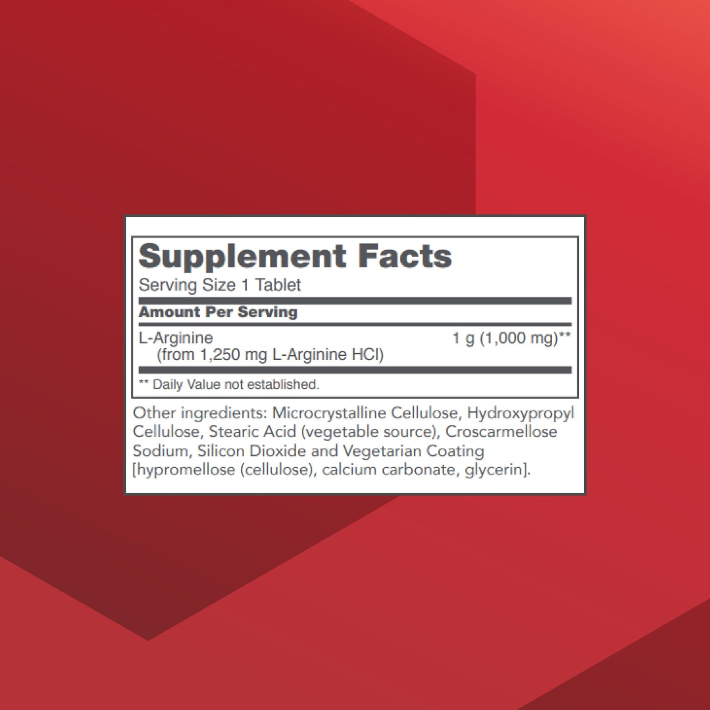PROTOCOL FOR LIFE BALANCE L-Arginine 1000mg Tablet, 120 Tablets