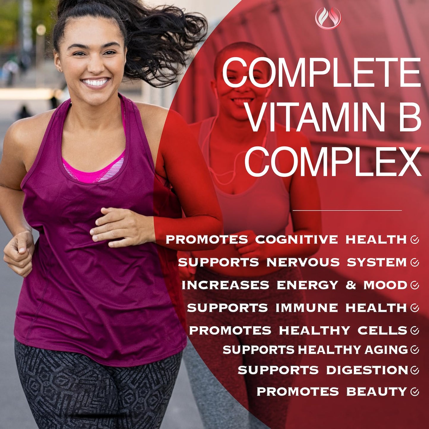 THE ENCLARE NUTRITION Vitamin B Complex with Vitamin C Capsules, 60 Count