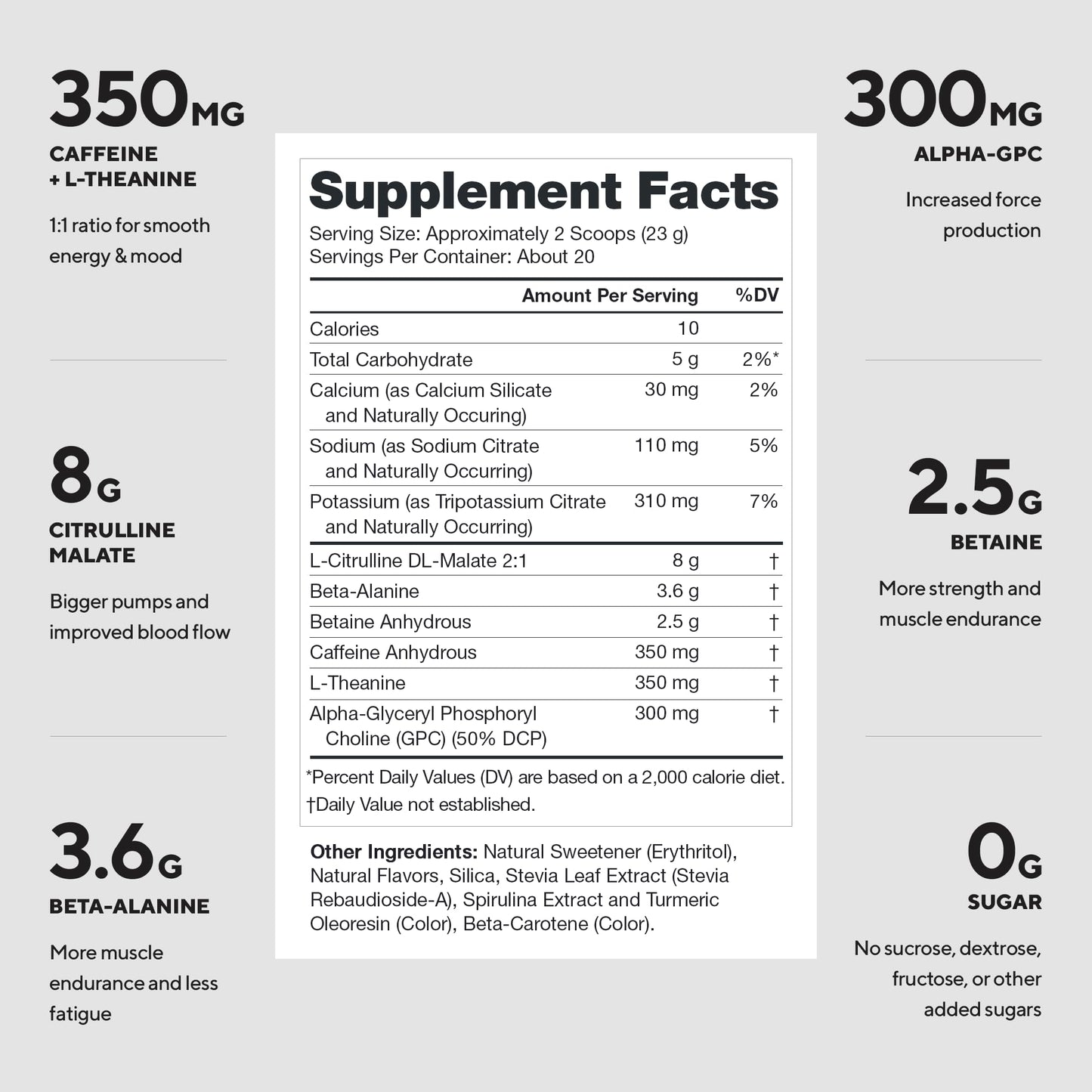 LEGION Pulse Pre Workout Powder 16.8