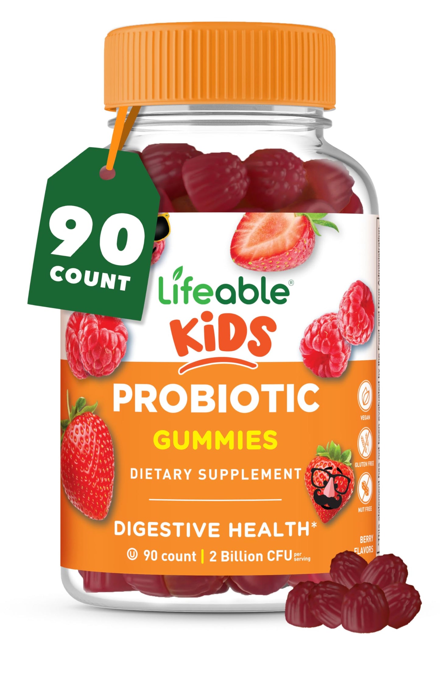 Lifeable Kids Probiotics Gummies 90 Count