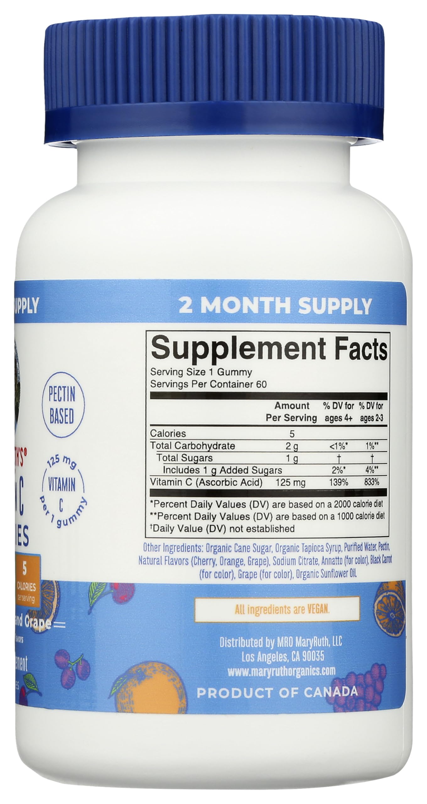 MaryRuth's Vitamin C Gummies, 60 Count