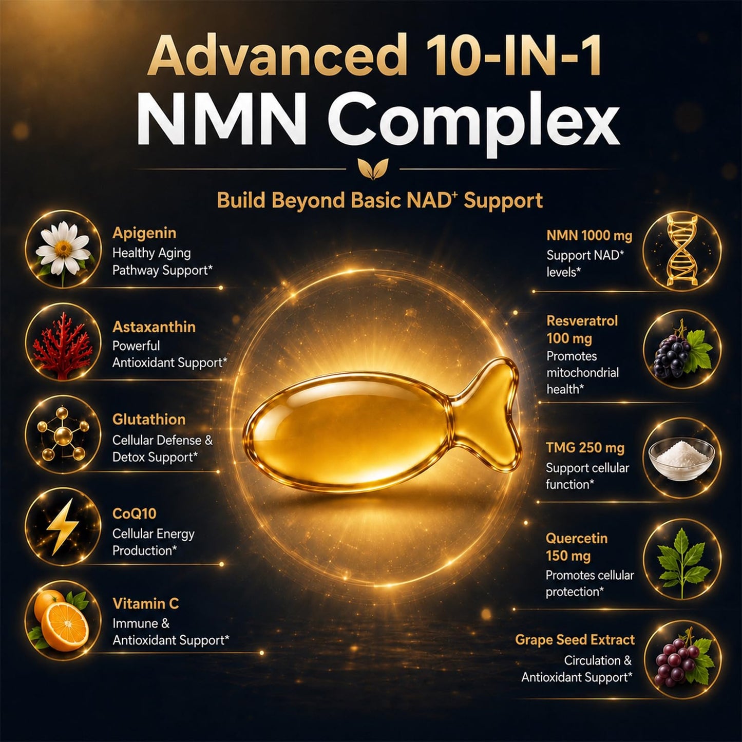 HMHDWelltra NMN Supplement Softgels 90 Count