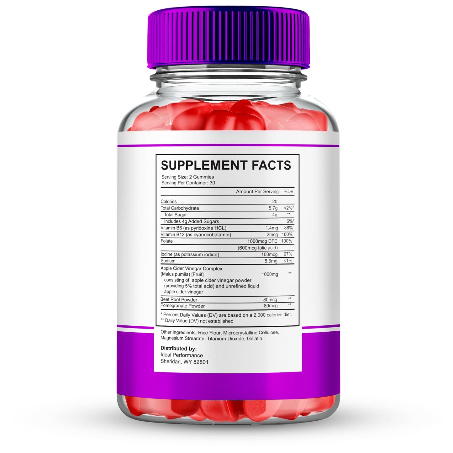 IDEAL PERFORMANCE Rejuvora Advanced Blood Formula Gummies 60 Count