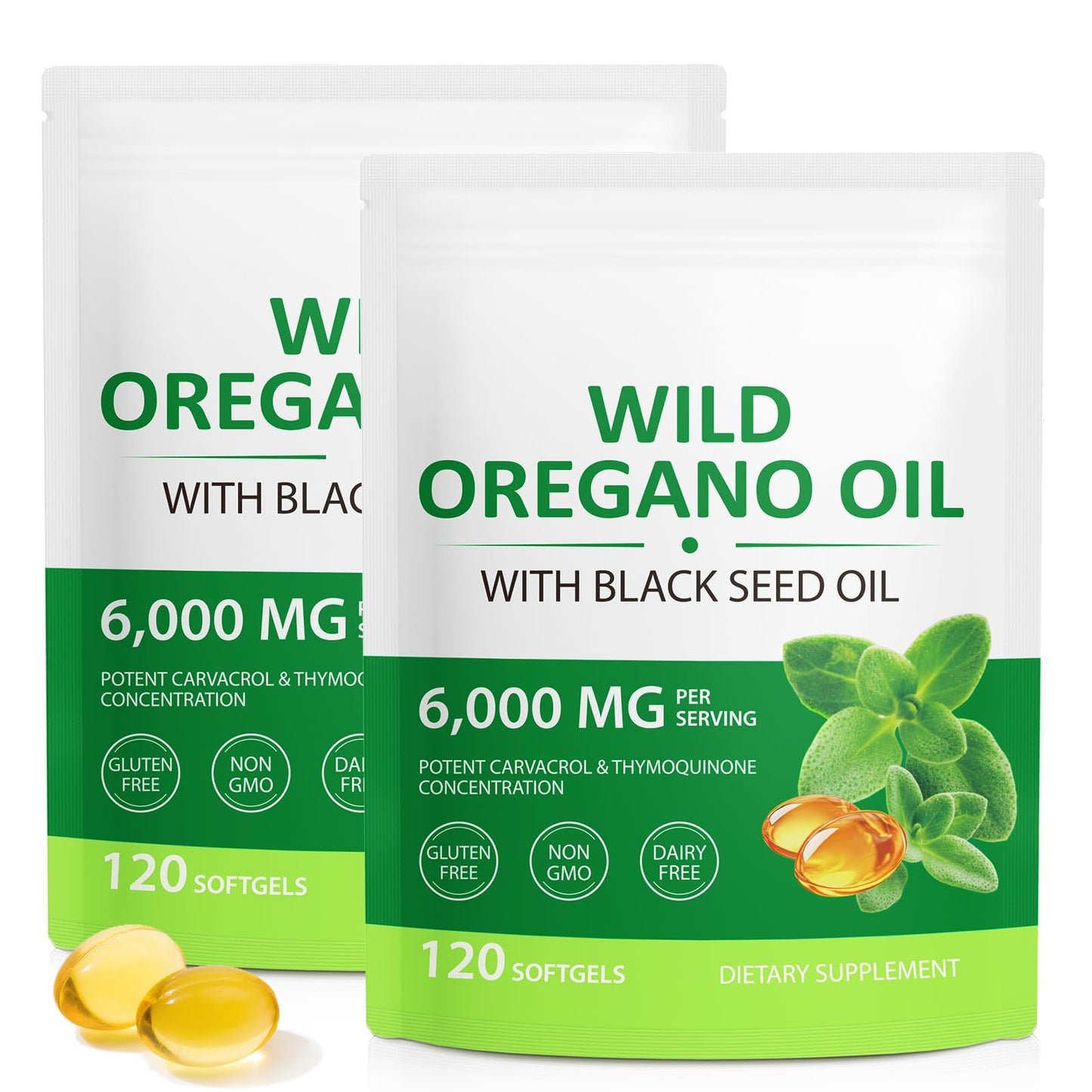 Cacukn Oil of Oregano Softgels with Black Seed Oil 240