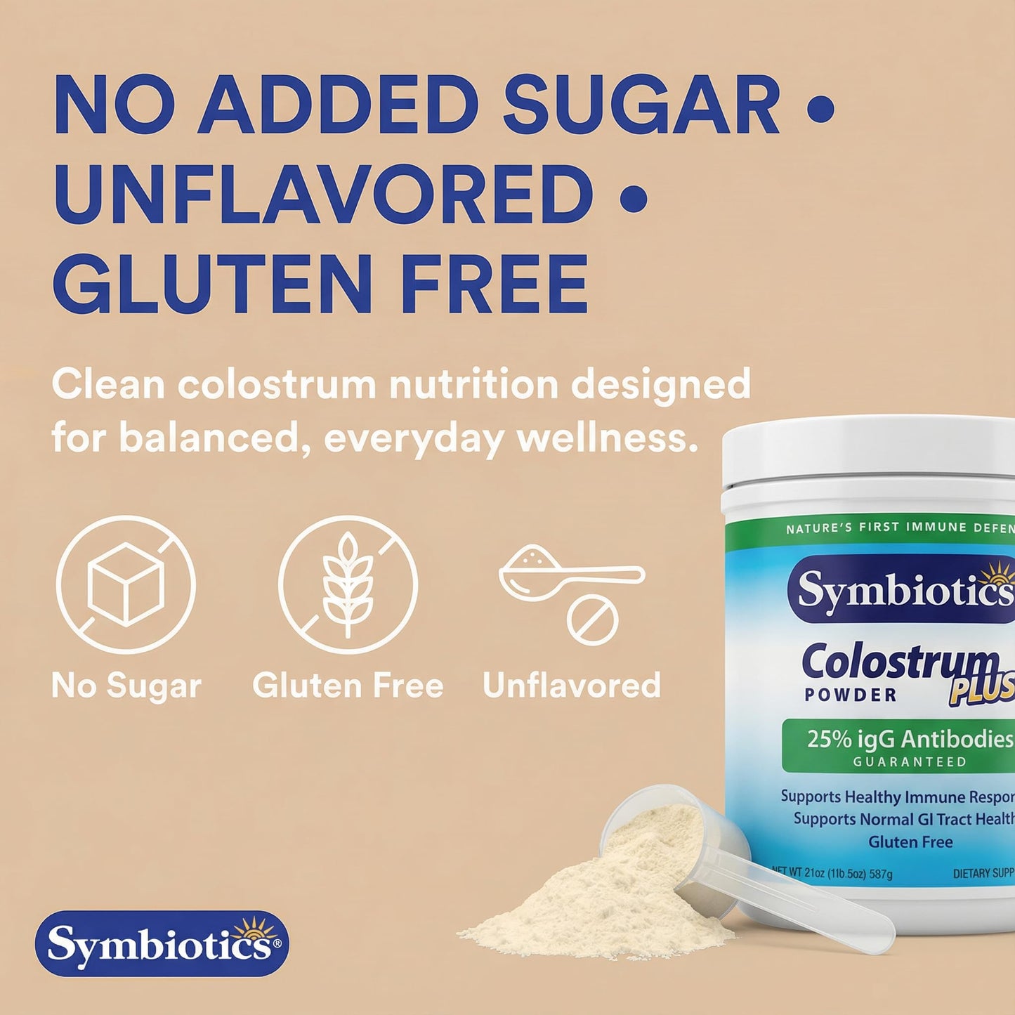 Symbiotics Colostrum Plus Powder 6.3 oz